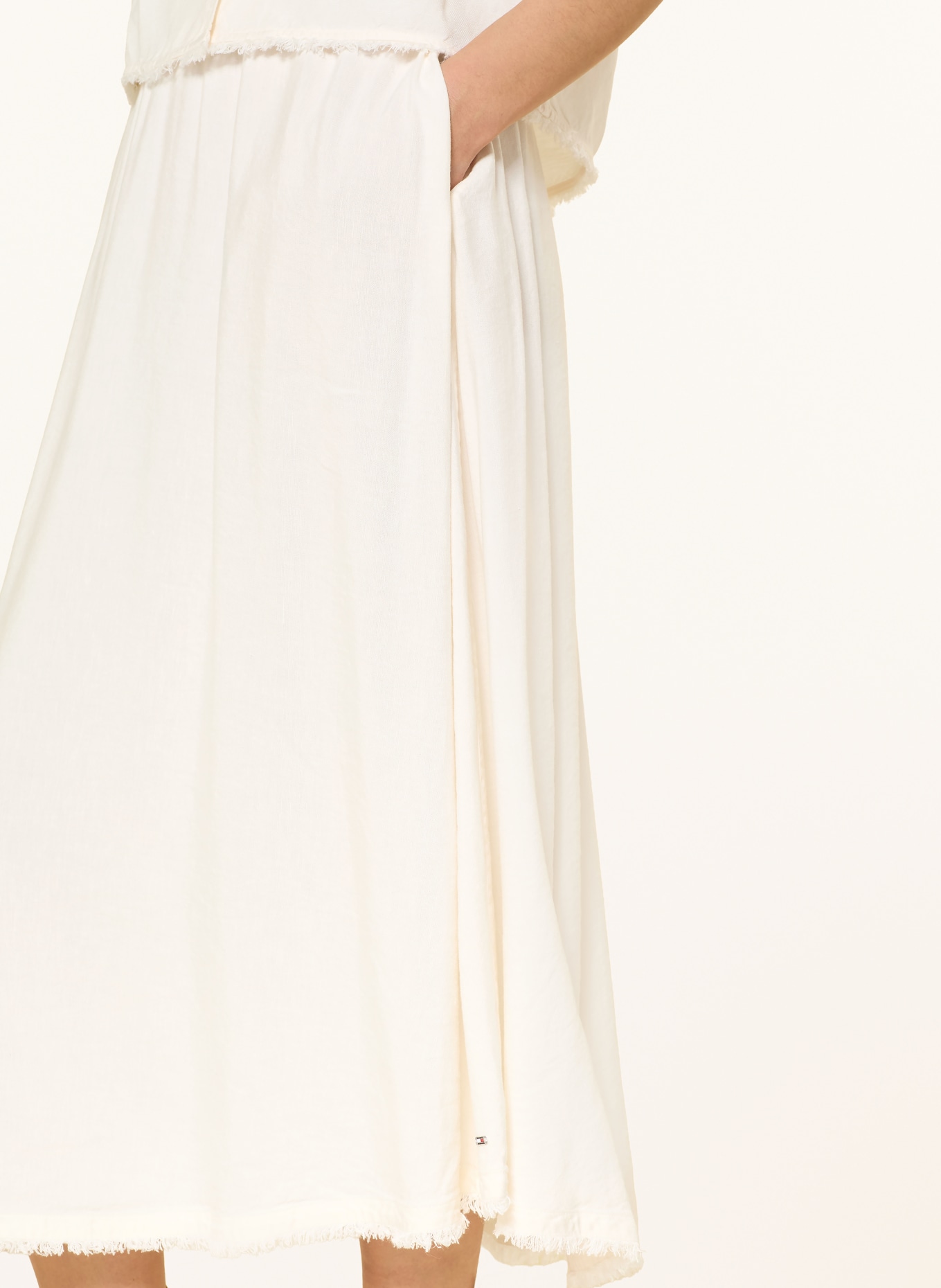 TOMMY HILFIGER Jupe en lin: BLANC