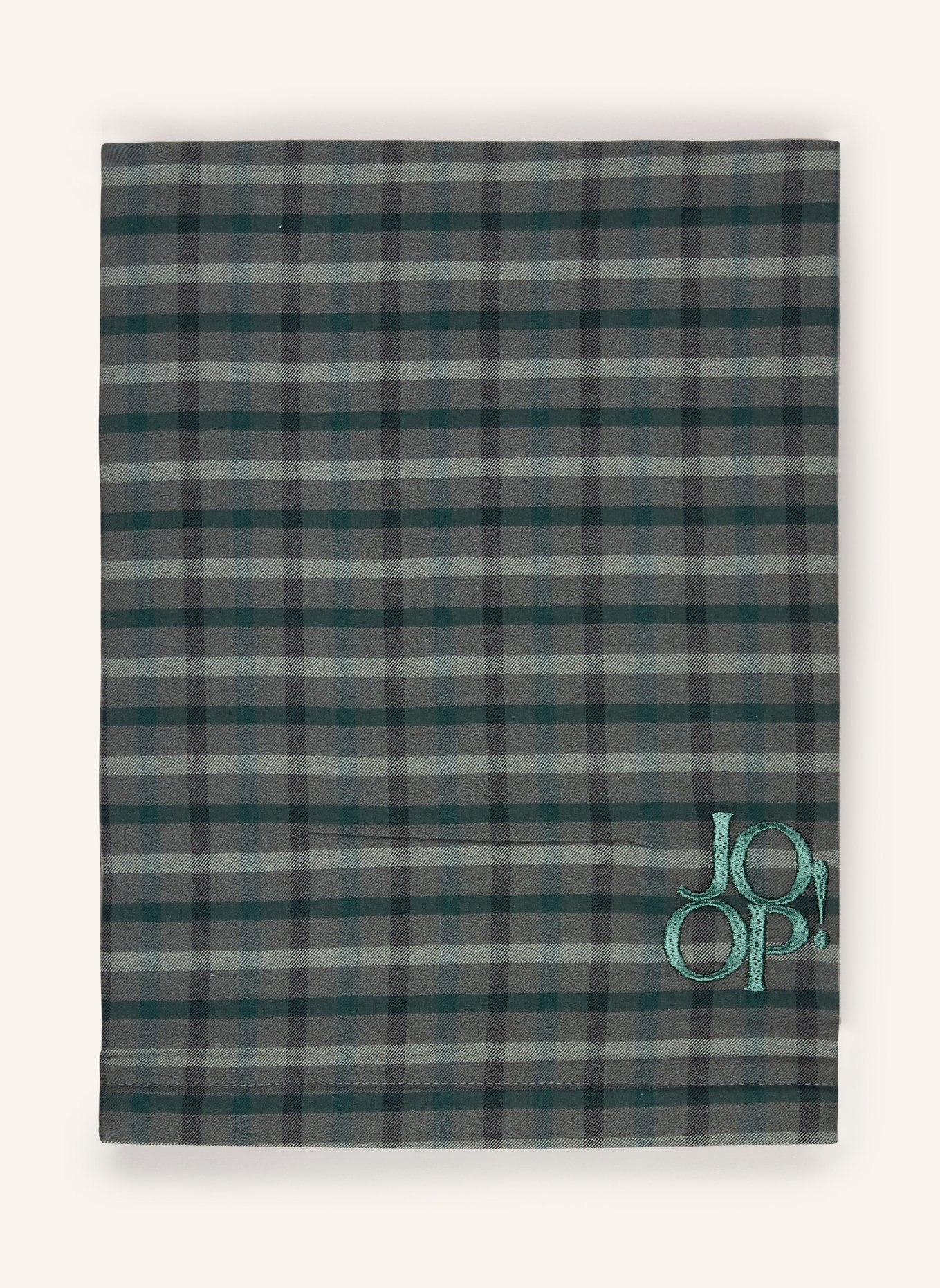 JOOP! Bettwäsche SOFT MESH: GRÜN / CREME / DUNKELGRAU