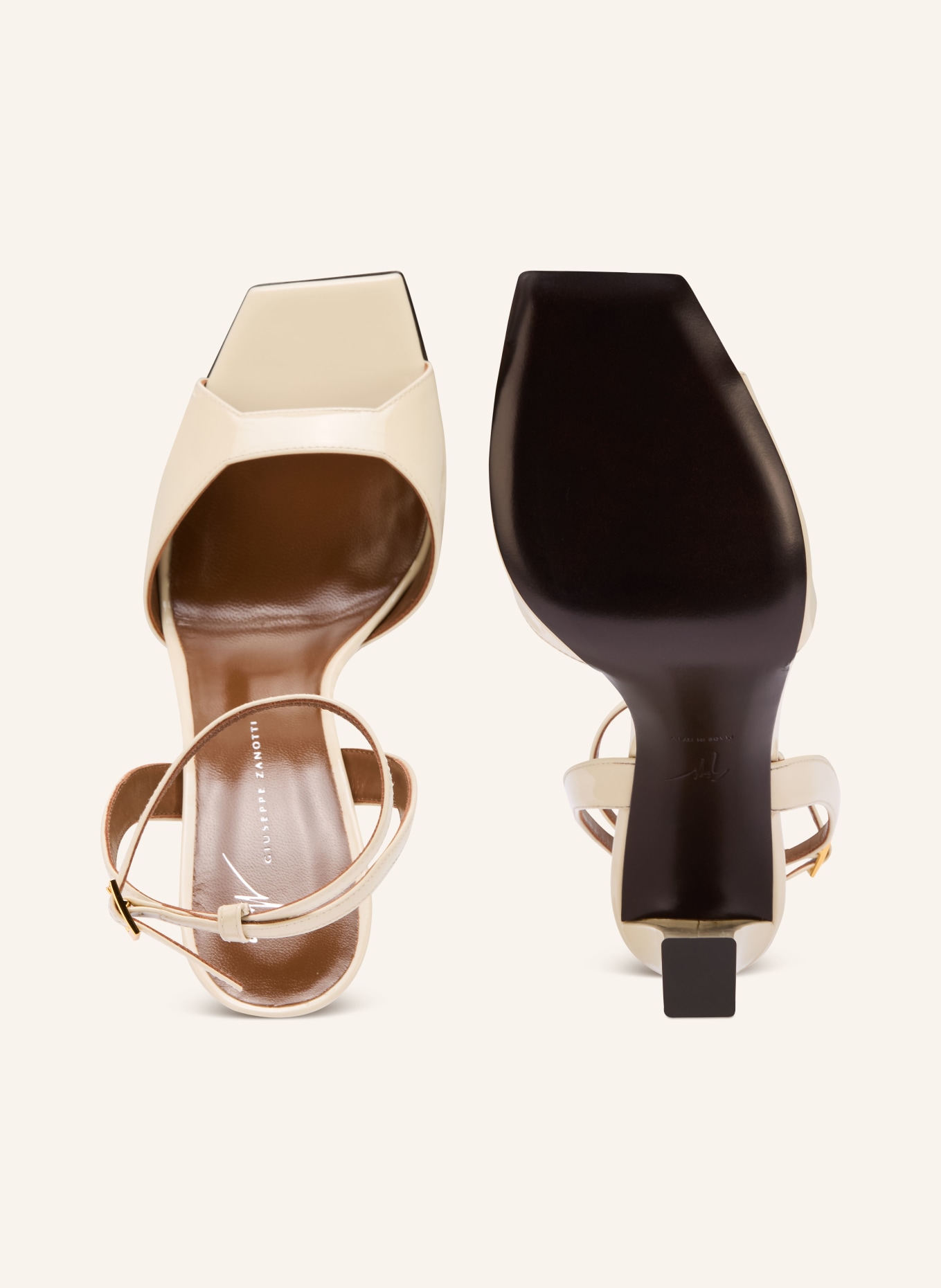 GIUSEPPE ZANOTTI DESIGN BRENDA sandals: CREAM