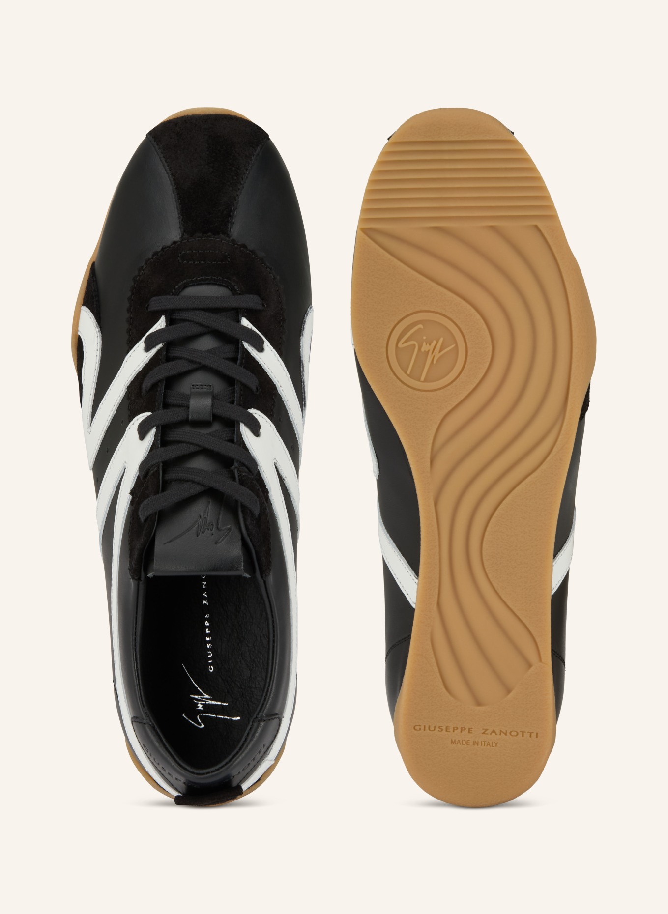 GIUSEPPE ZANOTTI DESIGN Sneaker GZ-TOP: SCHWARZ / WEISS