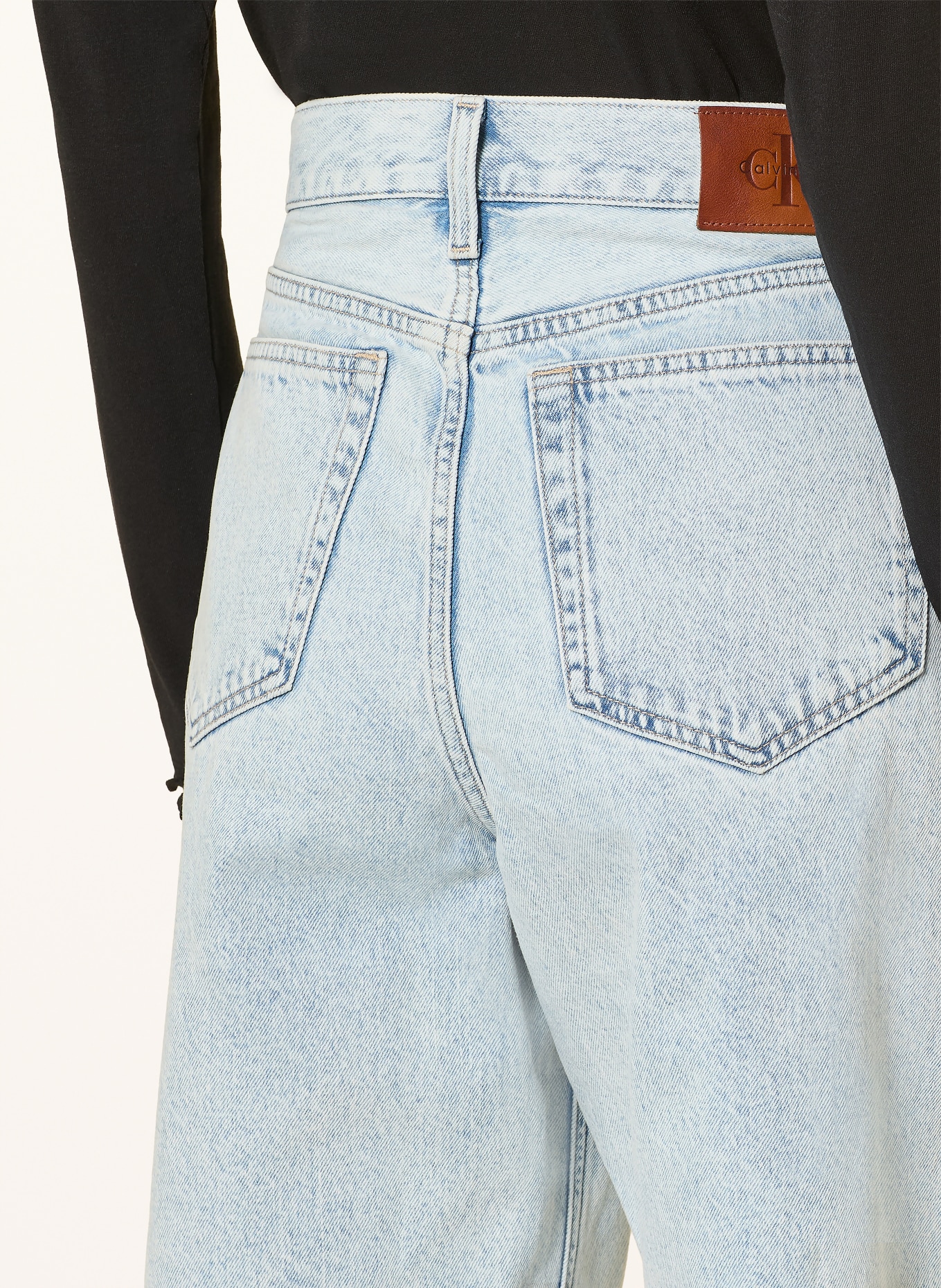 Calvin Klein Jeans Jeans-Bermudas: 1Z3 BLEACHED BLUE