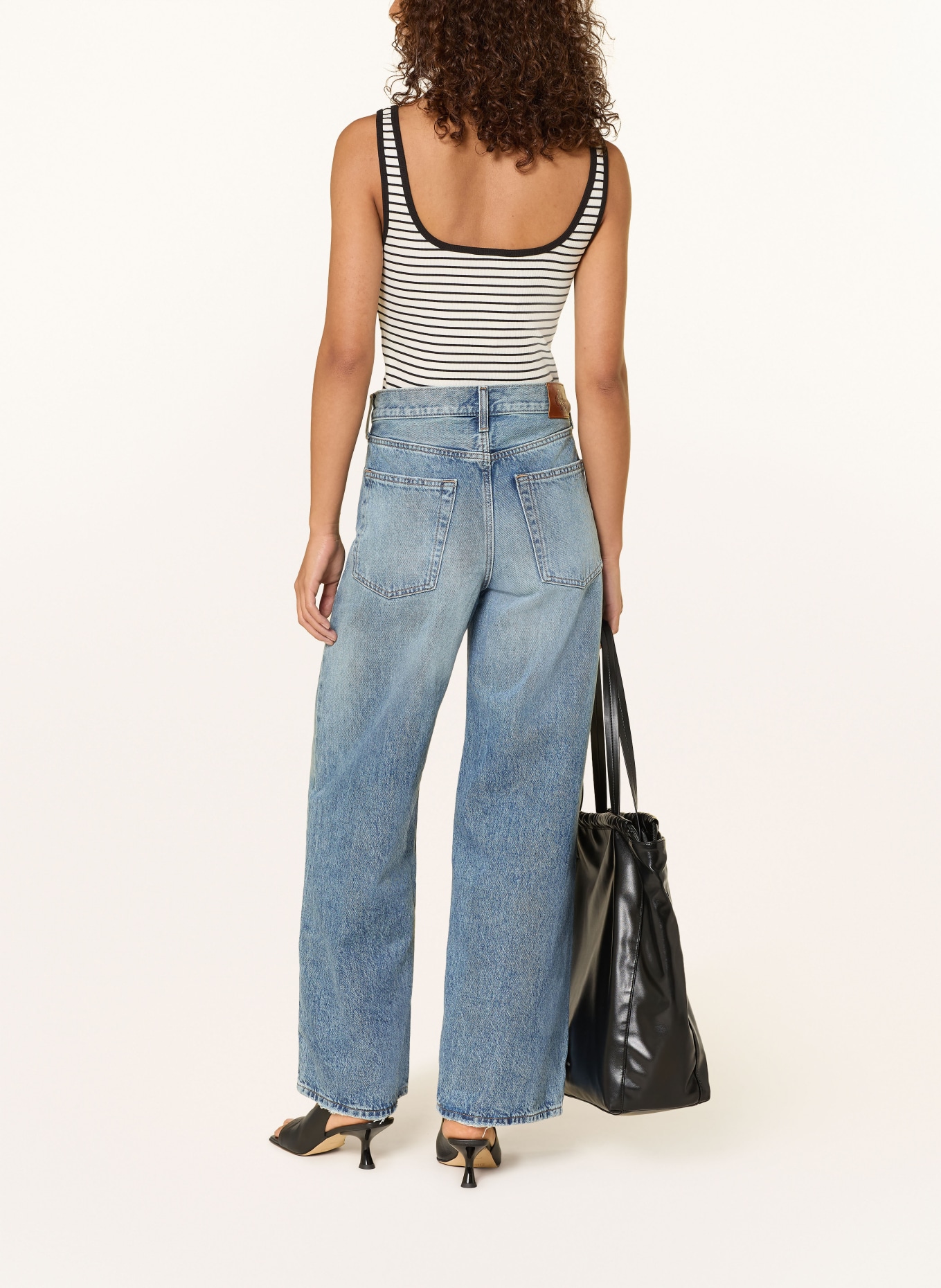 Calvin Klein Jeans Top: ECRU / SCHWARZ