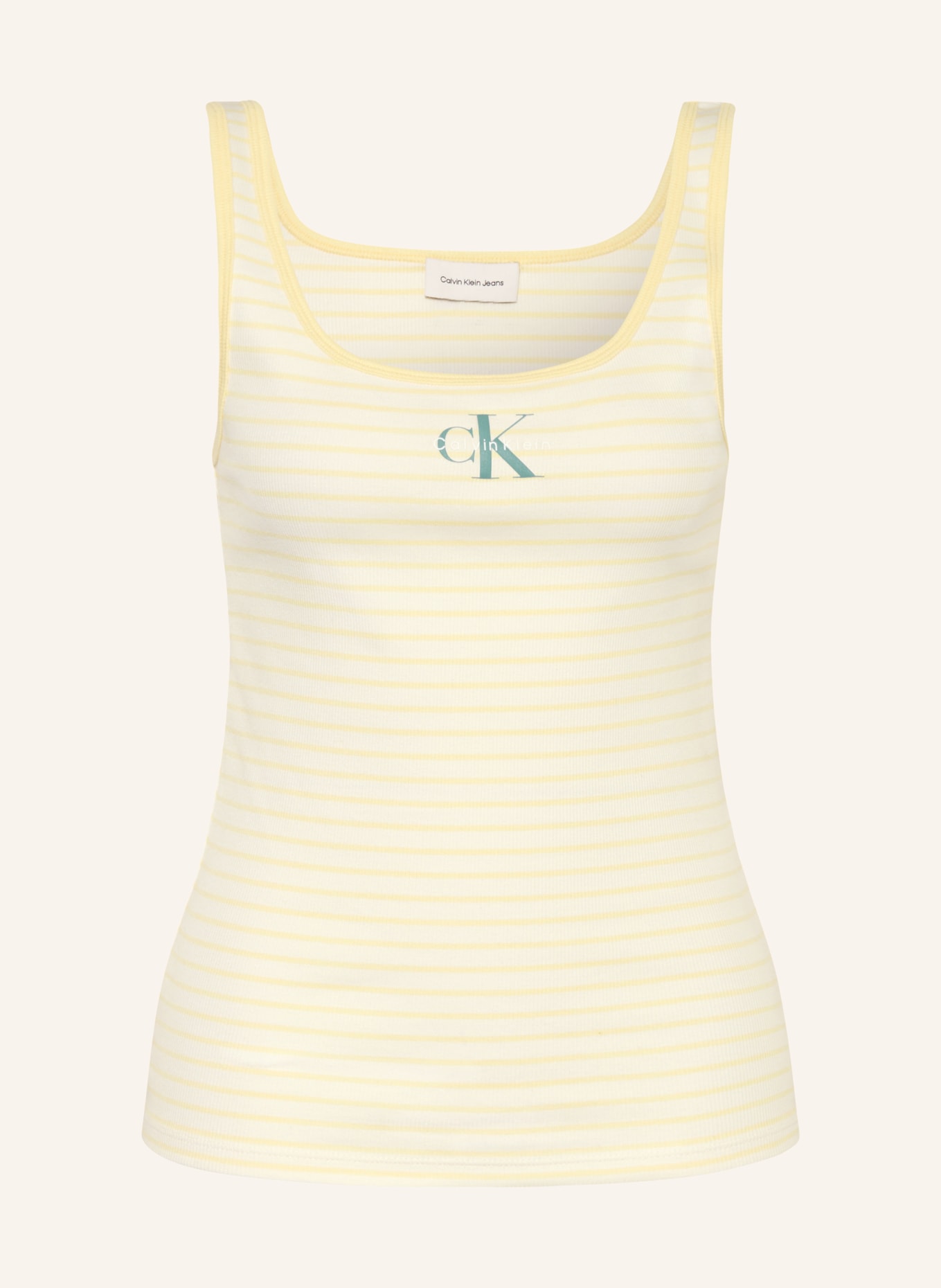 Calvin Klein Jeans Top: ECRU / HELLGELB