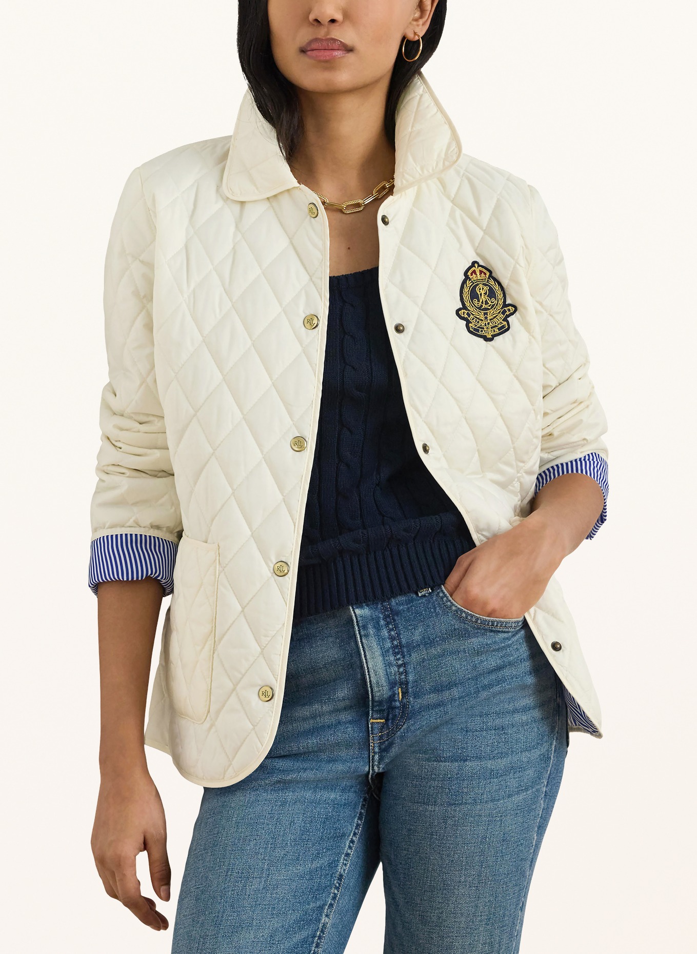 LAUREN RALPH LAUREN Steppjacke: CREME