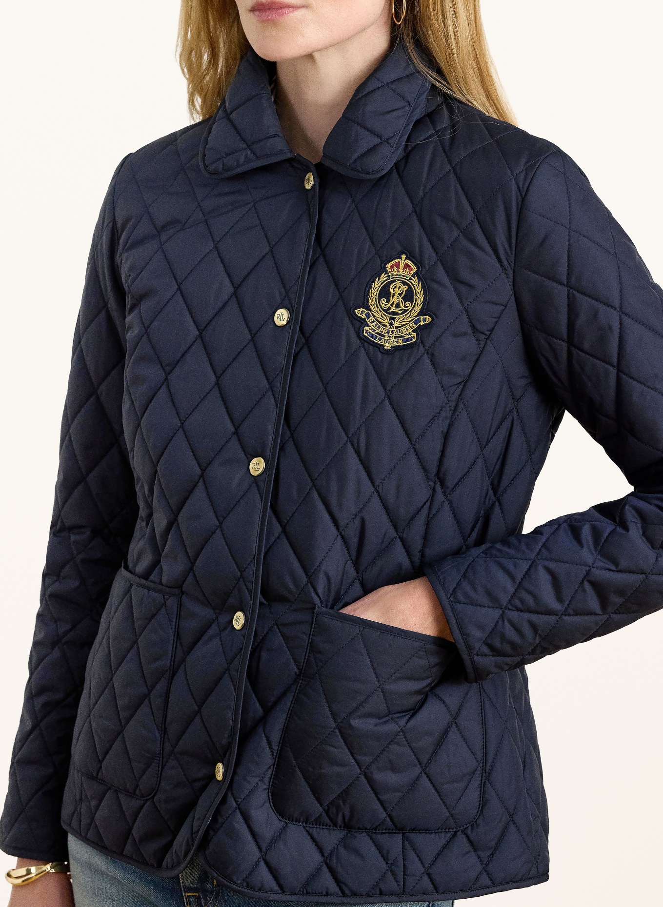 LAUREN RALPH LAUREN Steppjacke: DUNKELBLAU
