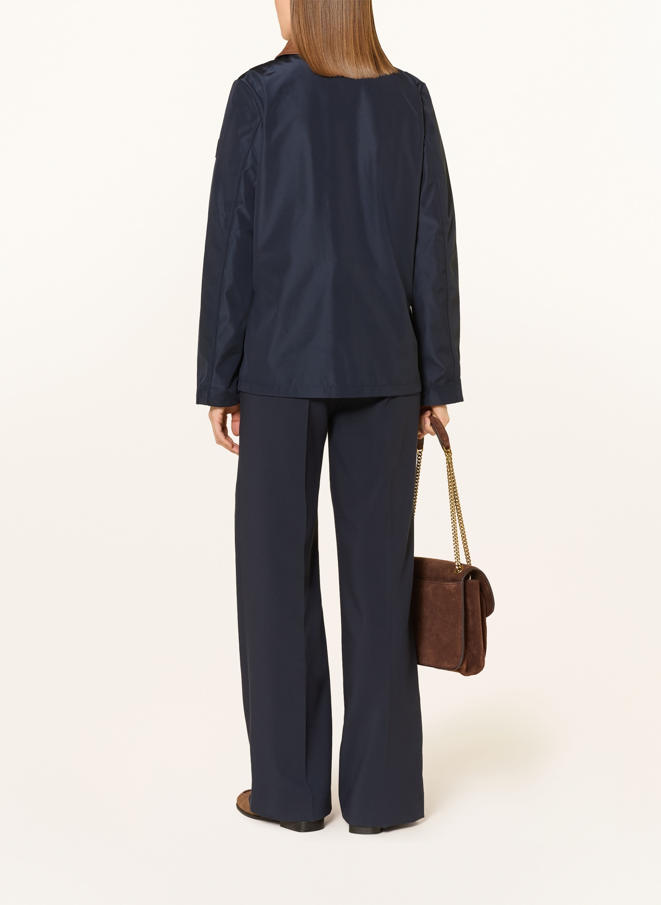 LAUREN RALPH LAUREN Jacke: DUNKELBLAU / BRAUN