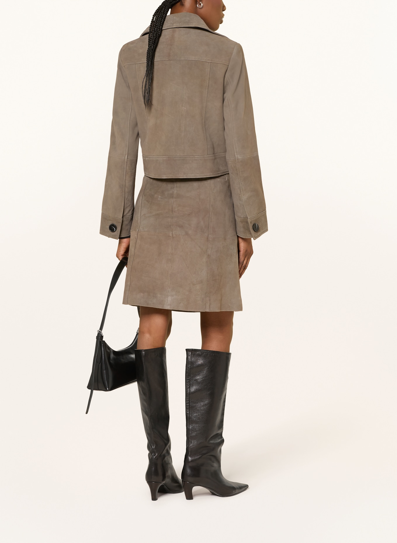 InWear CARNIKAIW leather jacket: GRAY