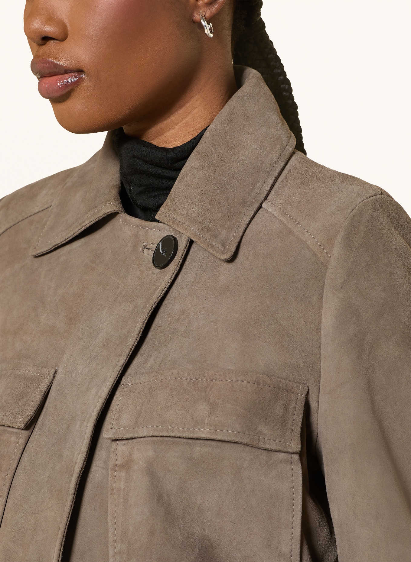 InWear CARNIKAIW leather jacket: GRAY