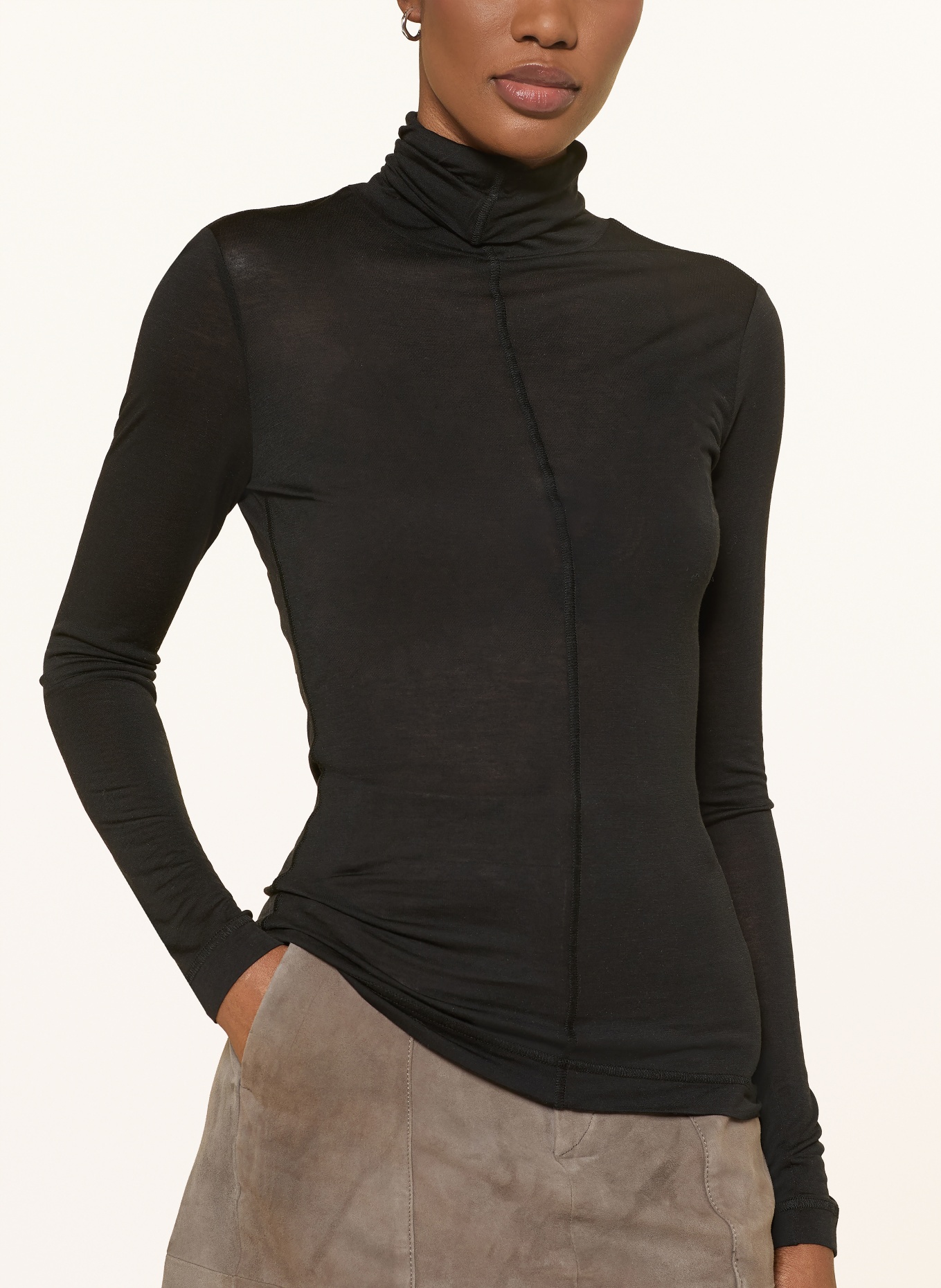 InWear TYLERIW turtleneck shirt: BLACK