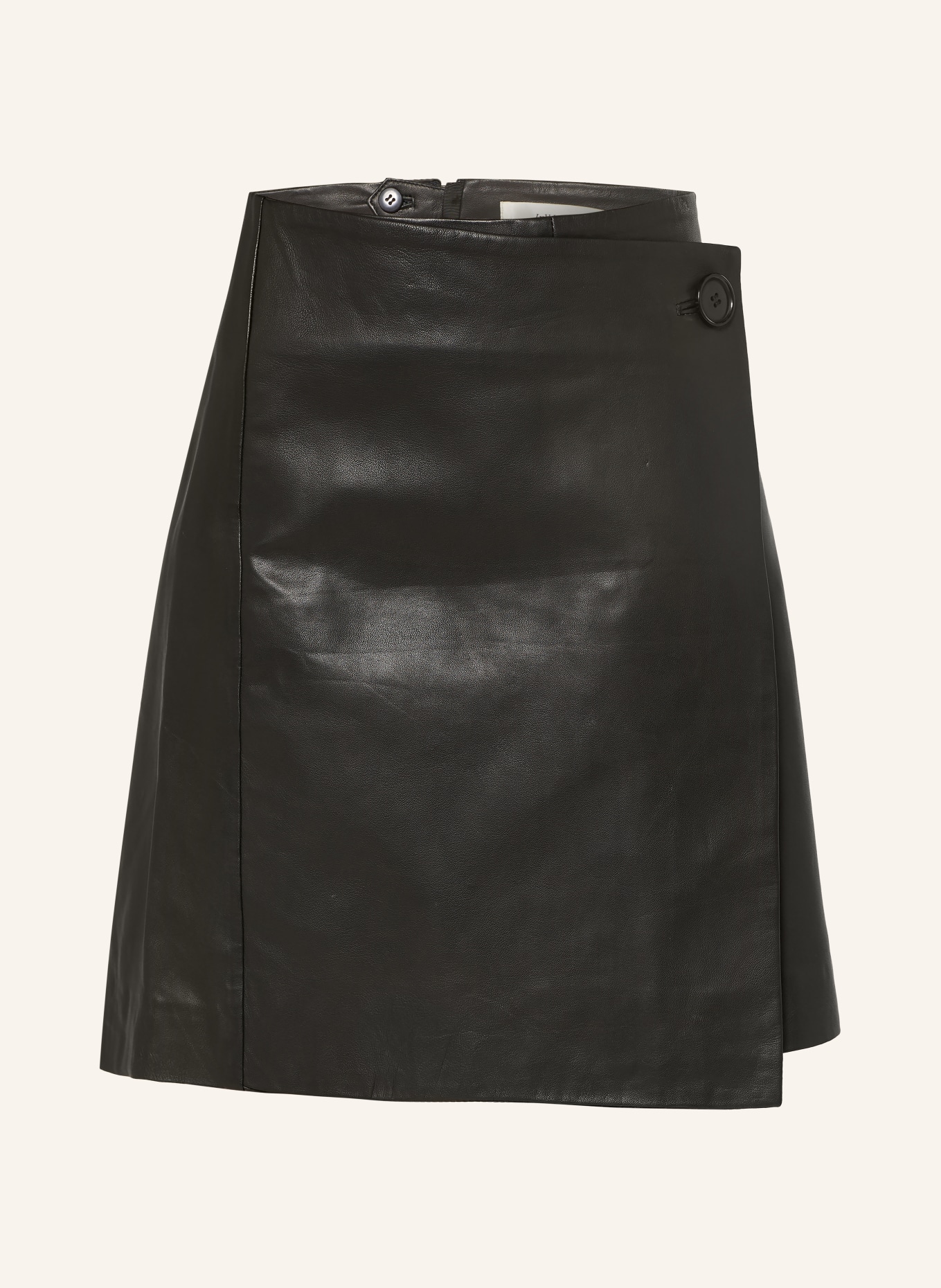 InWear Wickelrock HADLEEIW aus Leder: SCHWARZ