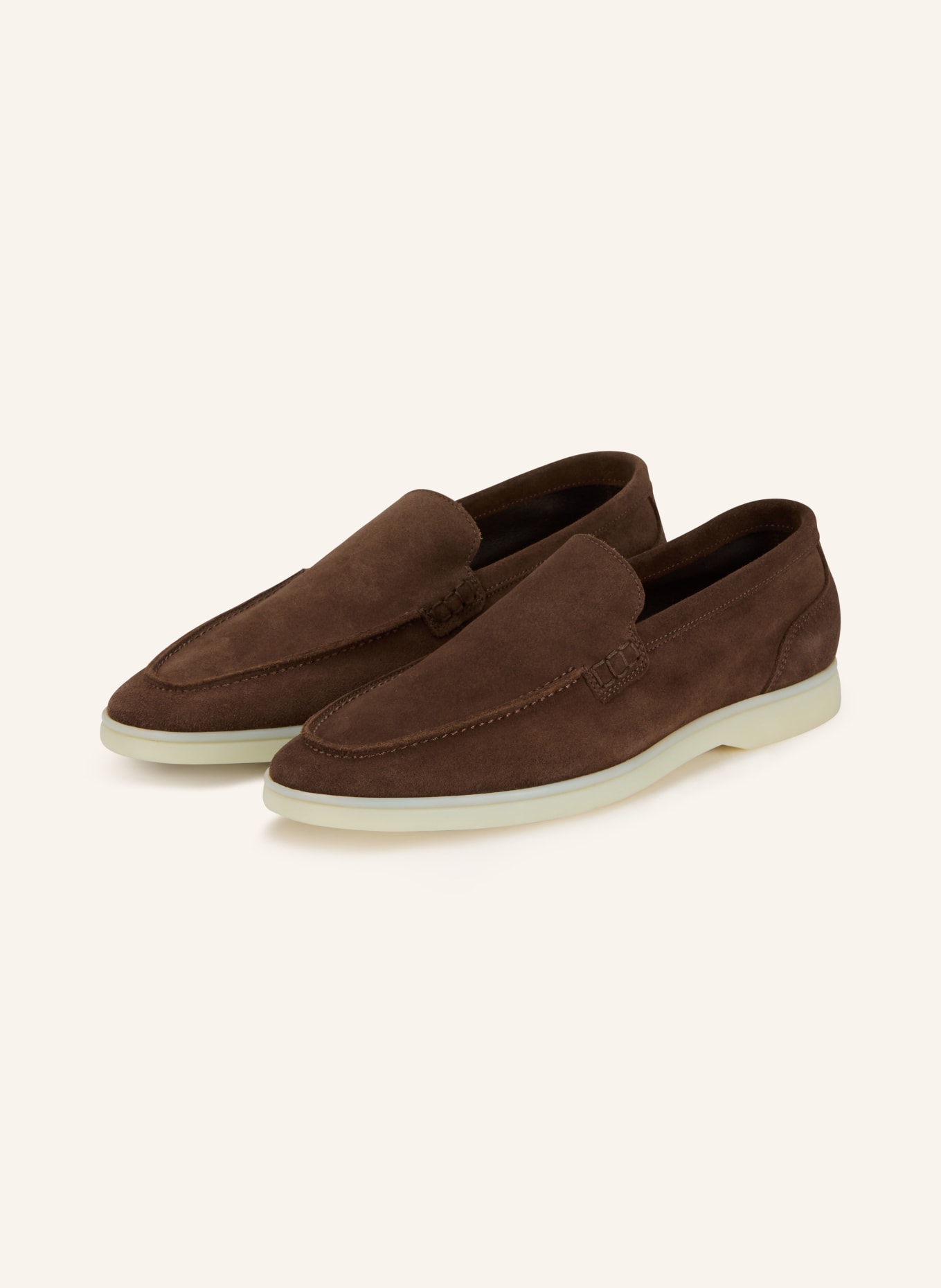 REISS KASON slip-on shoe: DARK BROWN
