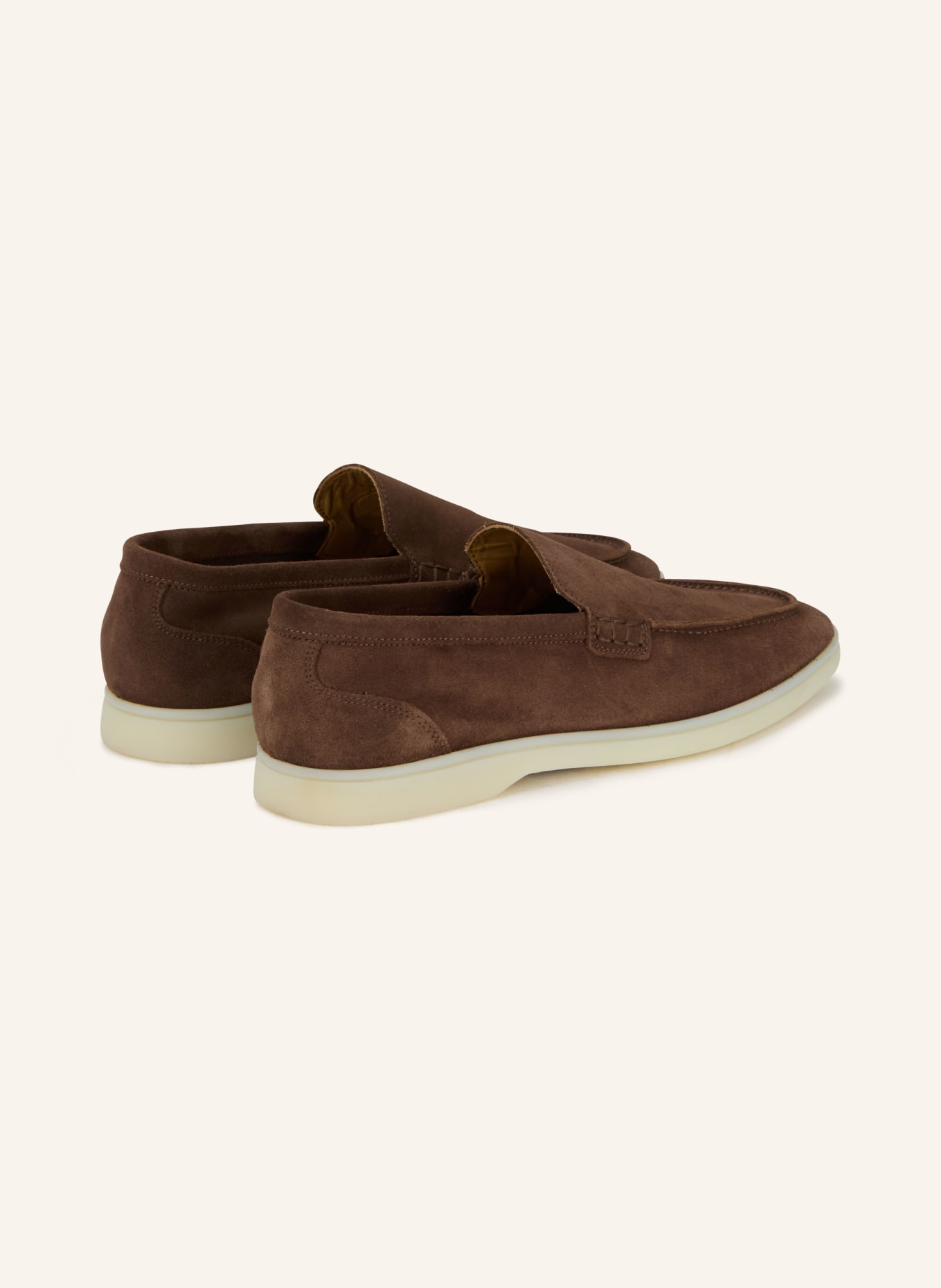 REISS KASON slip-on shoe: DARK BROWN