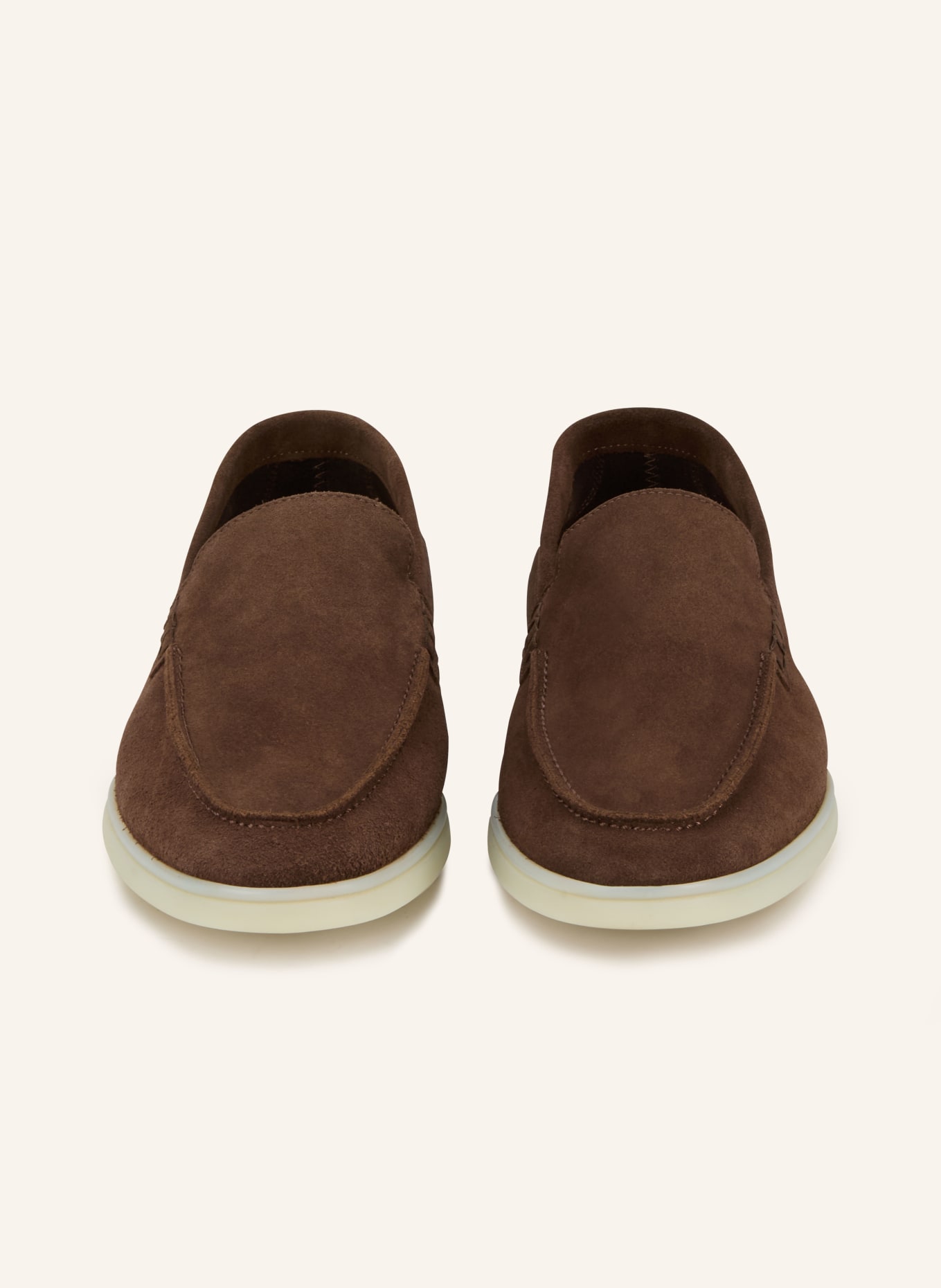 REISS KASON slip-on shoe: DARK BROWN