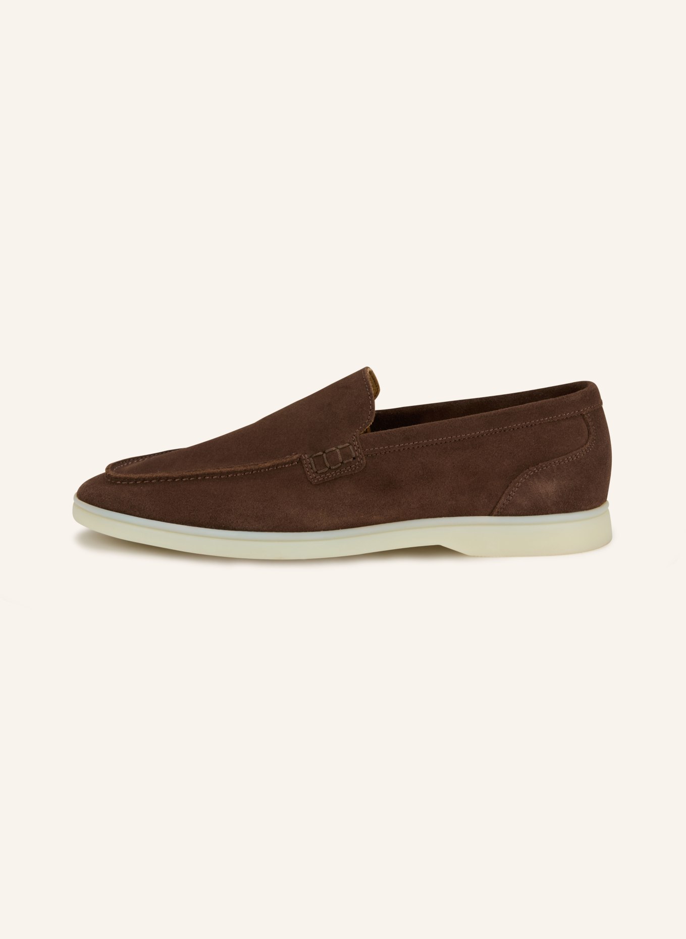 REISS KASON slip-on shoe: DARK BROWN
