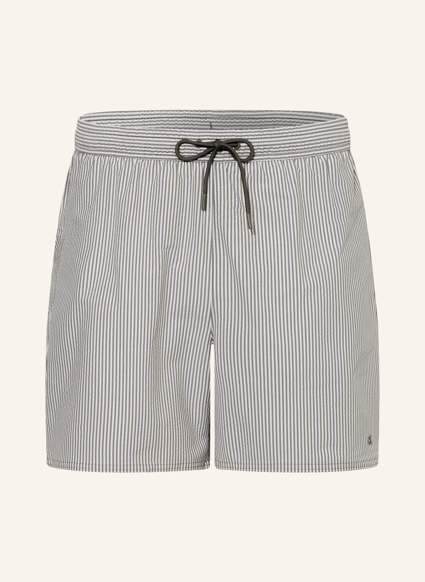Calvin Klein Badeshorts: DUNKELGRAU / WEISS