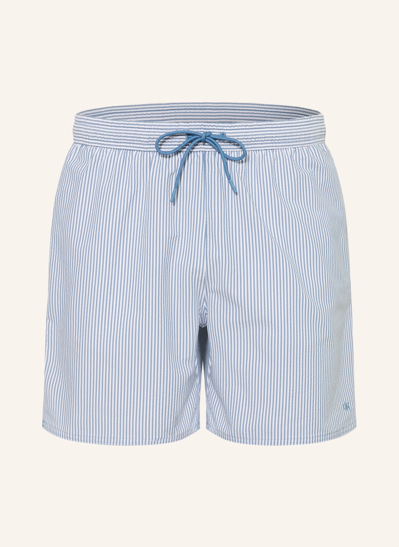 Calvin Klein Badeshorts: BLAU / WEISS