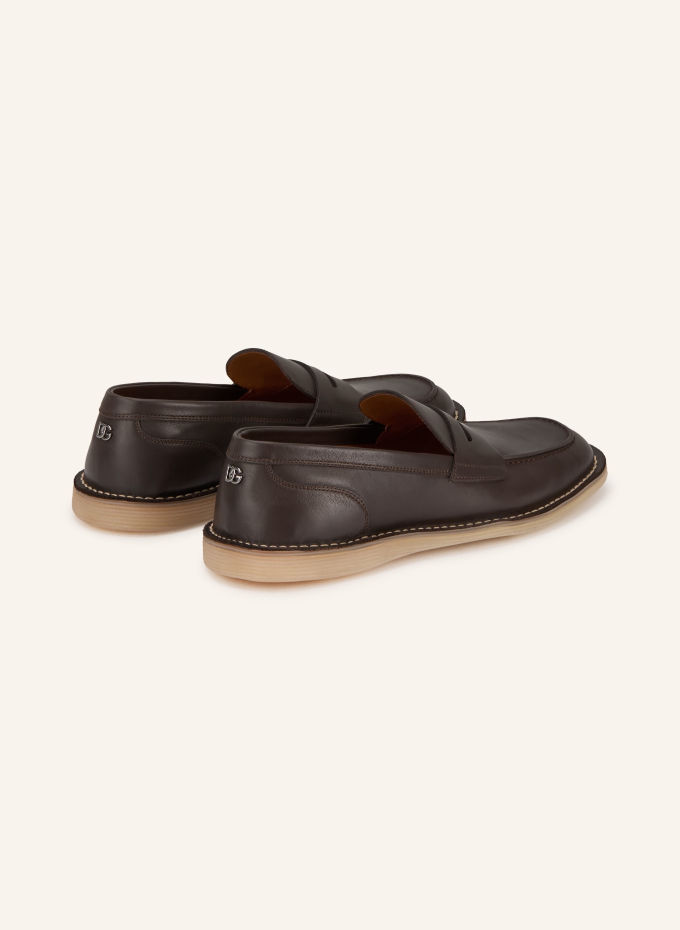 DOLCE & GABBANA Penny-Loafer DORADA: DUNKELBRAUN