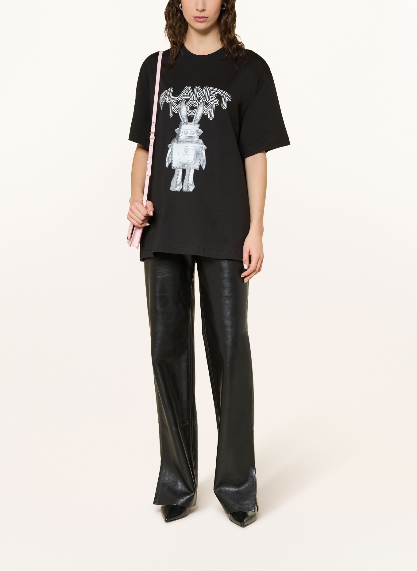 MCM T-Shirt: SCHWARZ / WEISS