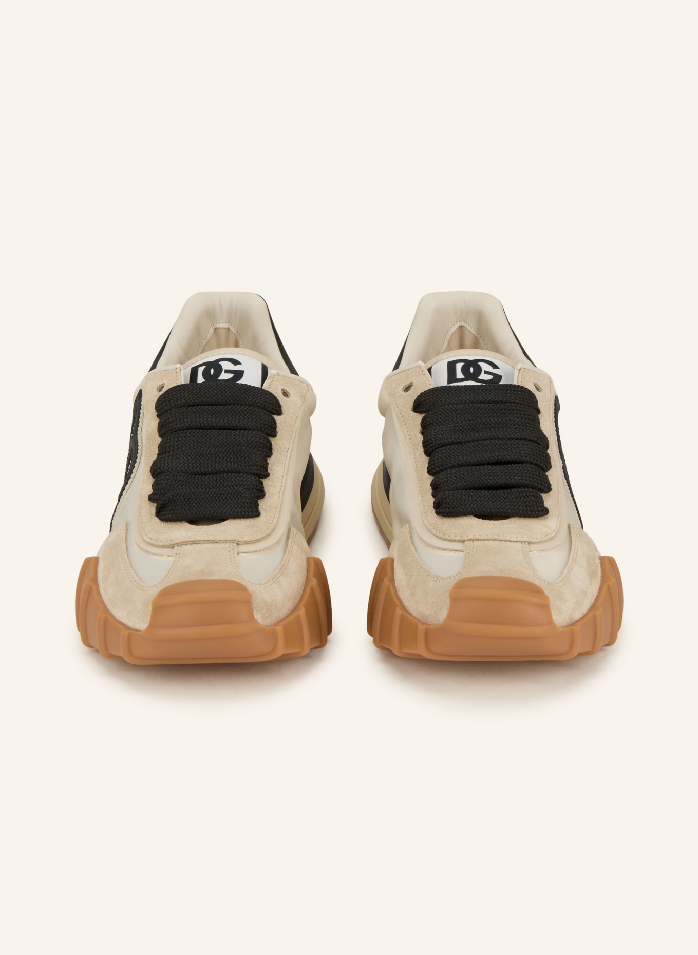 DOLCE & GABBANA Sneaker DG ATHLETIC: ECRU / SCHWARZ