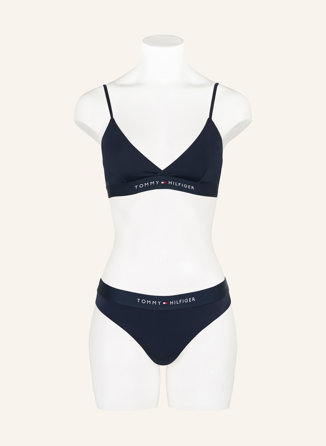 TOMMY HILFIGER Basic-Bikini-Slip: DUNKELBLAU