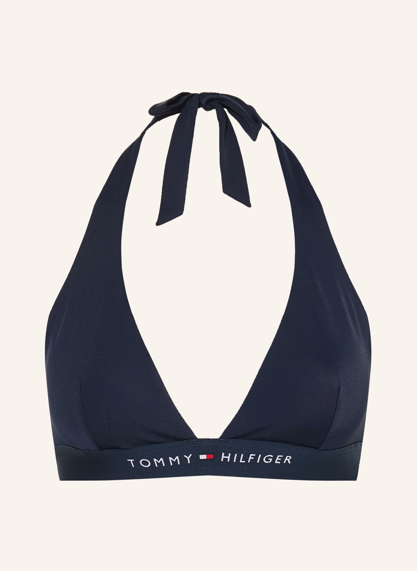 TOMMY HILFIGER Neckholder-Bikini-Top: DUNKELBLAU