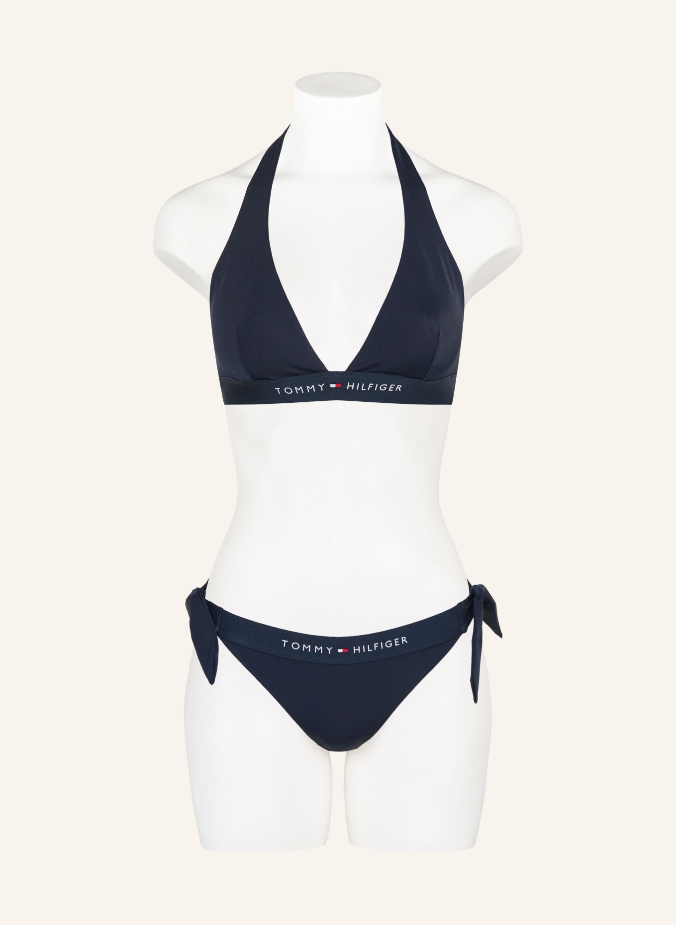TOMMY HILFIGER Neckholder-Bikini-Top: DUNKELBLAU