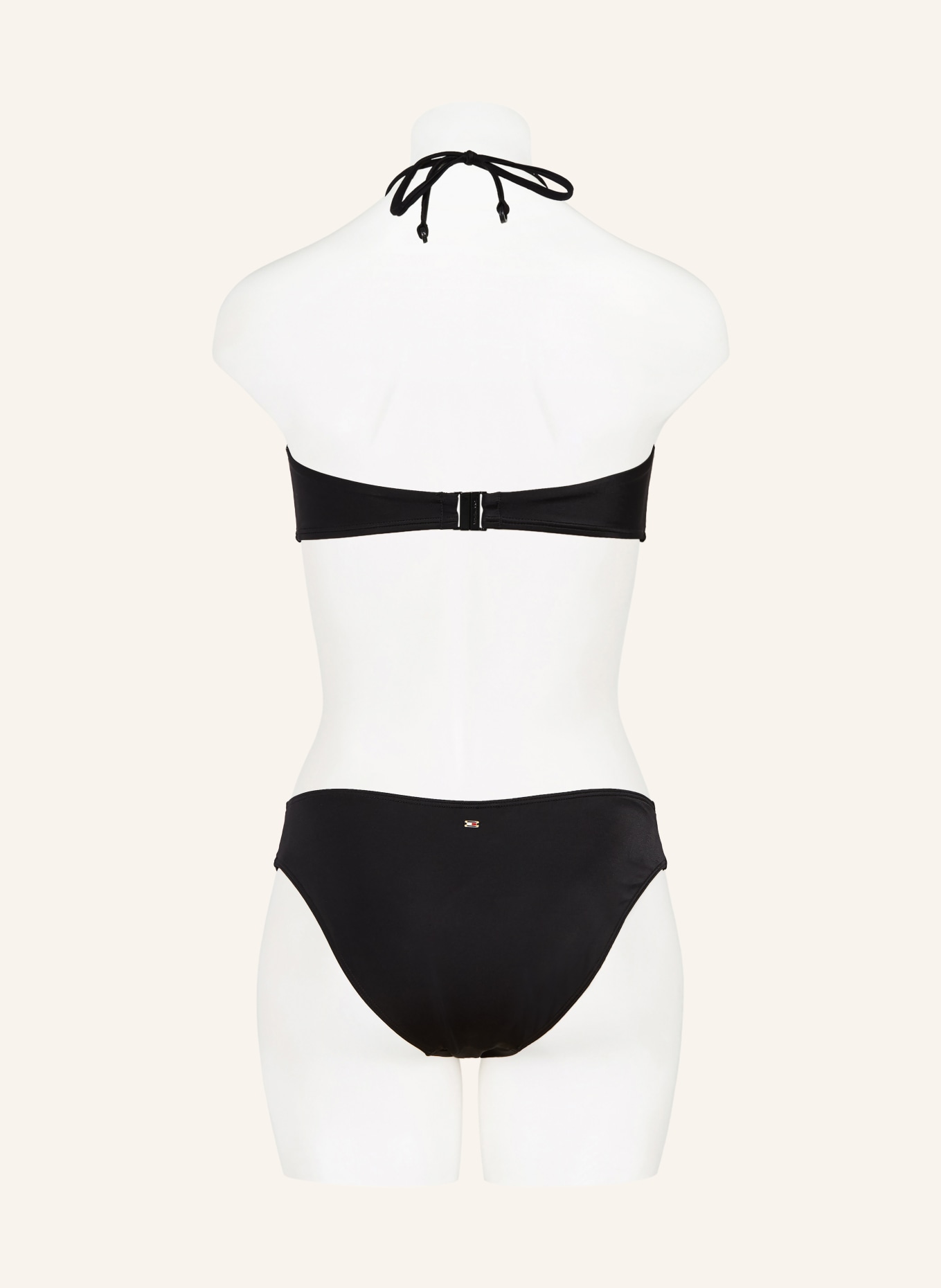 TOMMY HILFIGER Bandeau-Bikini-Top: SCHWARZ