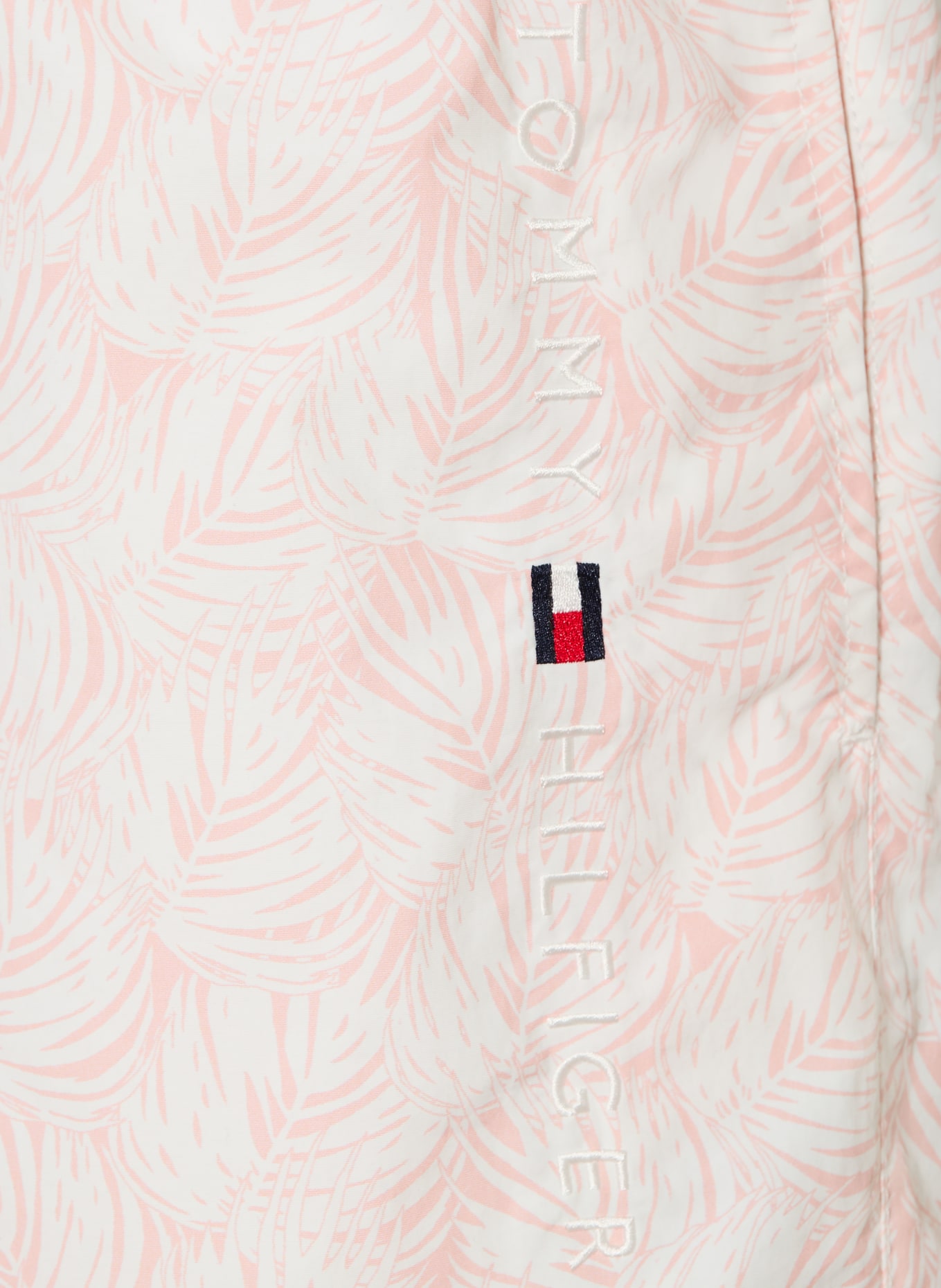 TOMMY HILFIGER Badeshorts: WEISS / HELLROT