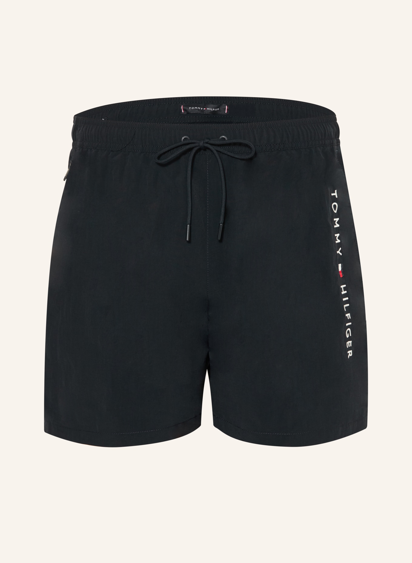 TOMMY HILFIGER Badeshorts: SCHWARZ
