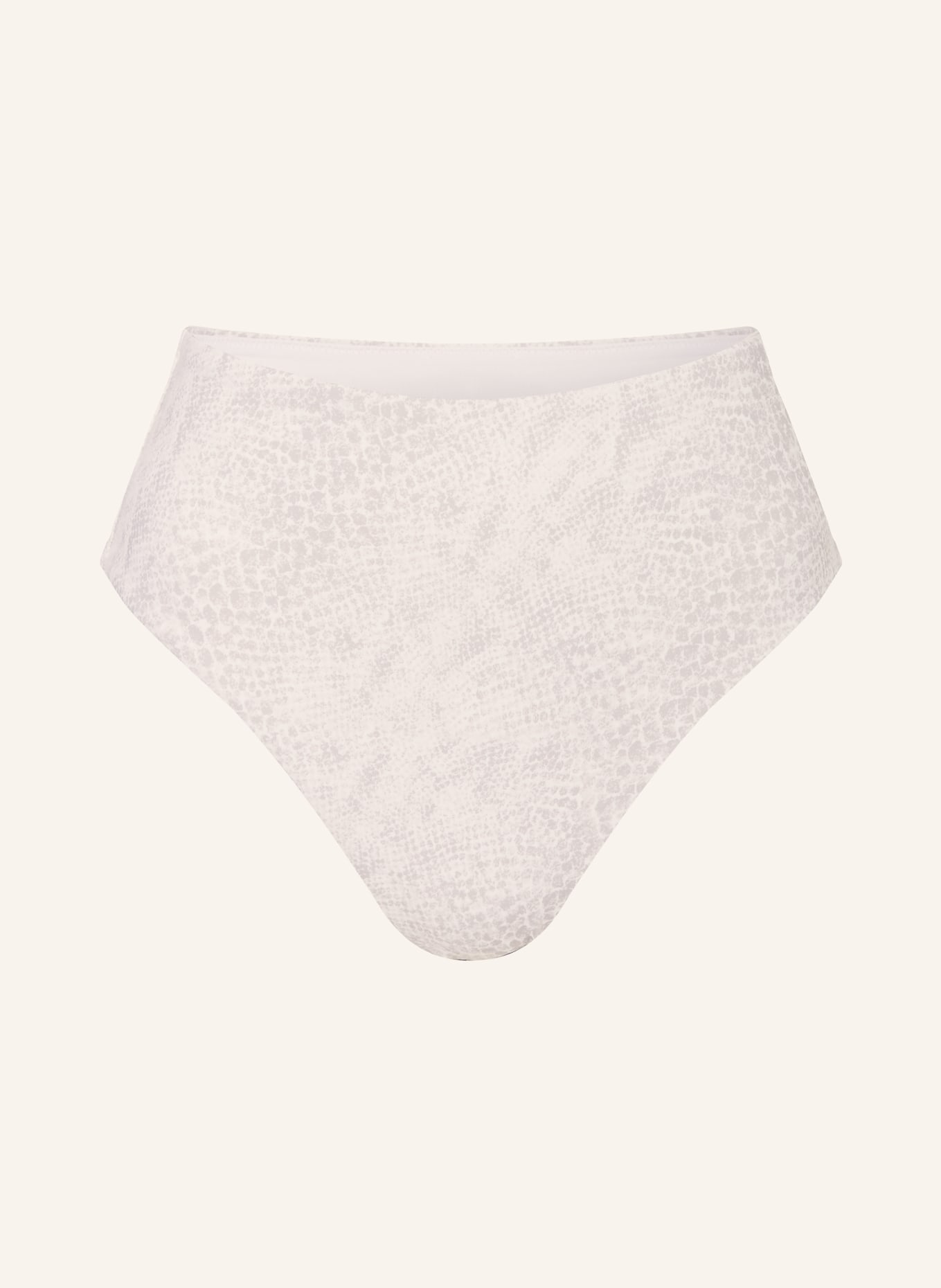 Calvin Klein High-Waist-Bikini-Hose: GRAU / CREME