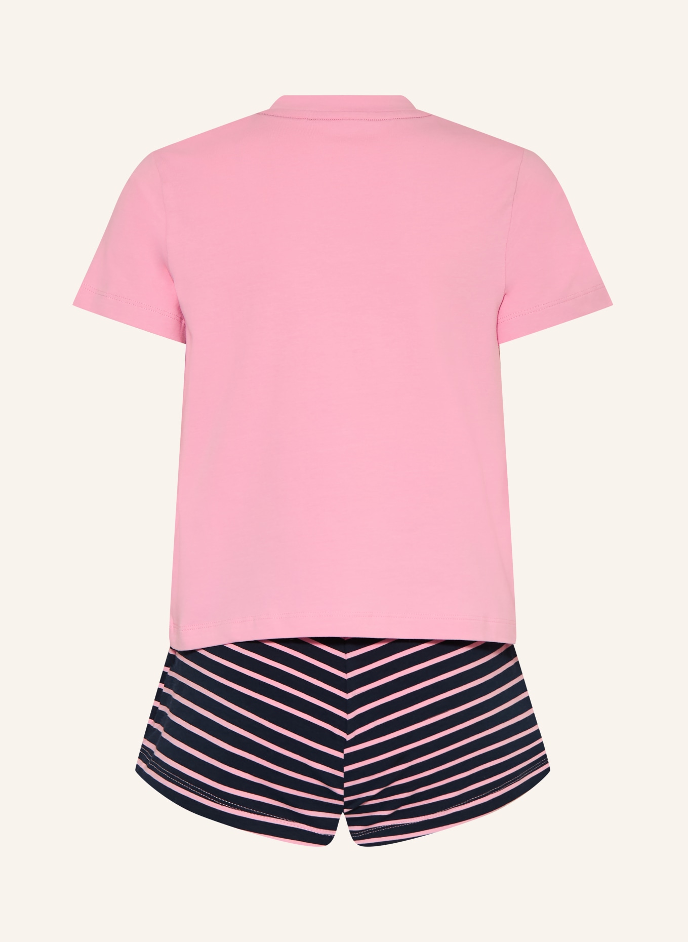 TOMMY HILFIGER Shorty-Schlafanzug: ROSA / DUNKELBLAU