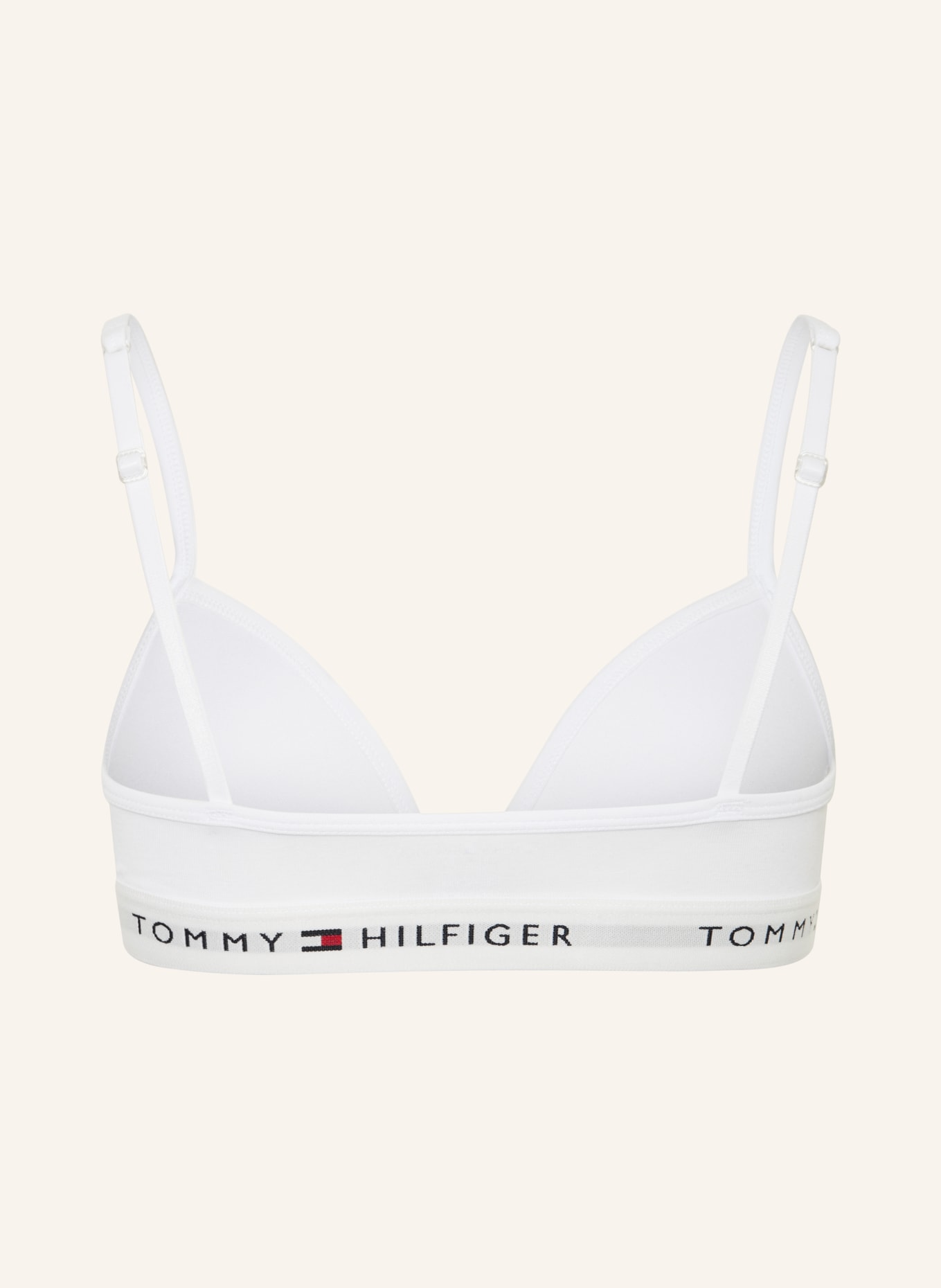 TOMMY HILFIGER Bustier: WEISS / ROT / WEISS
