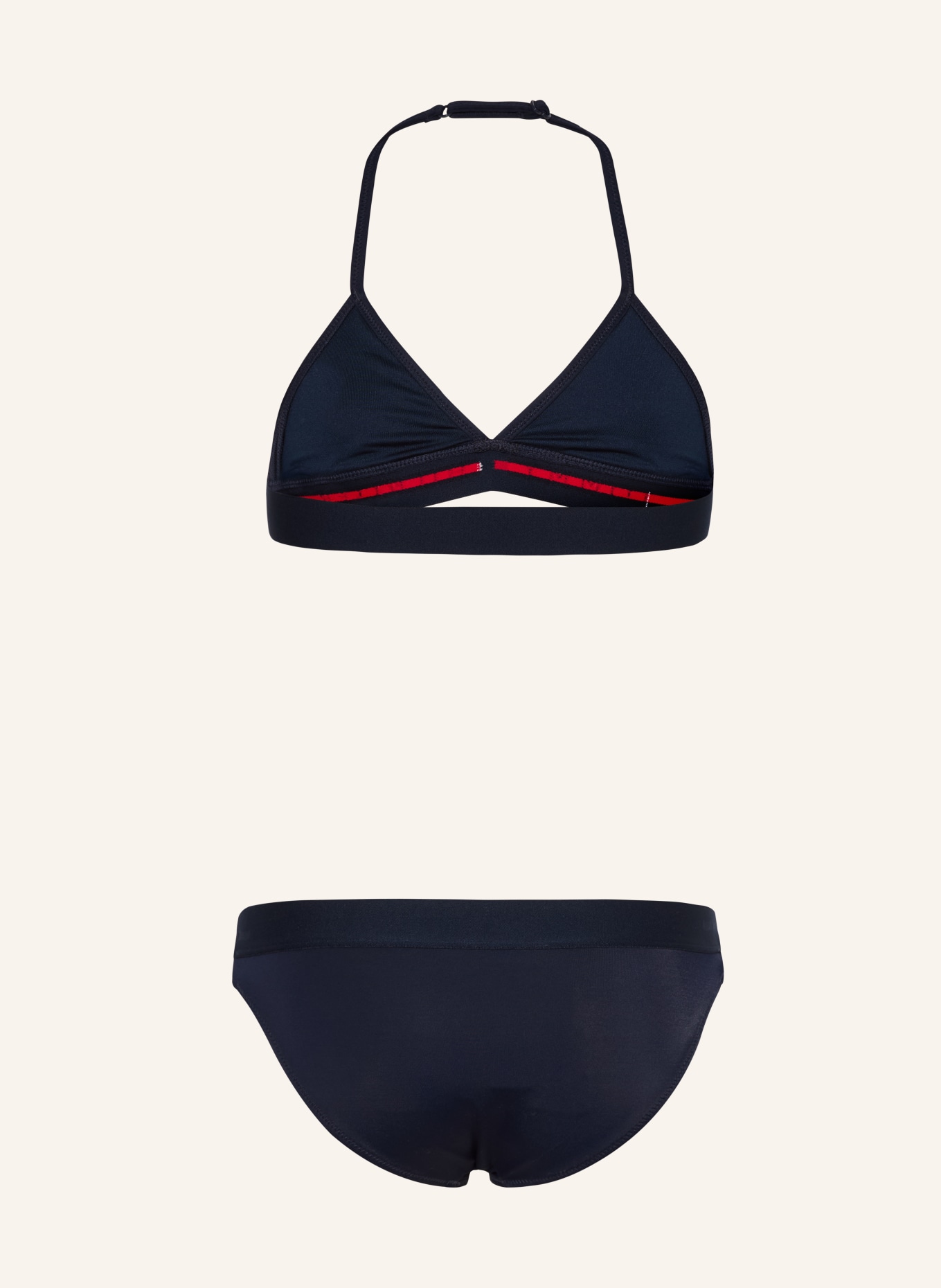 TOMMY HILFIGER Triangel-Bikini: DUNKELBLAU