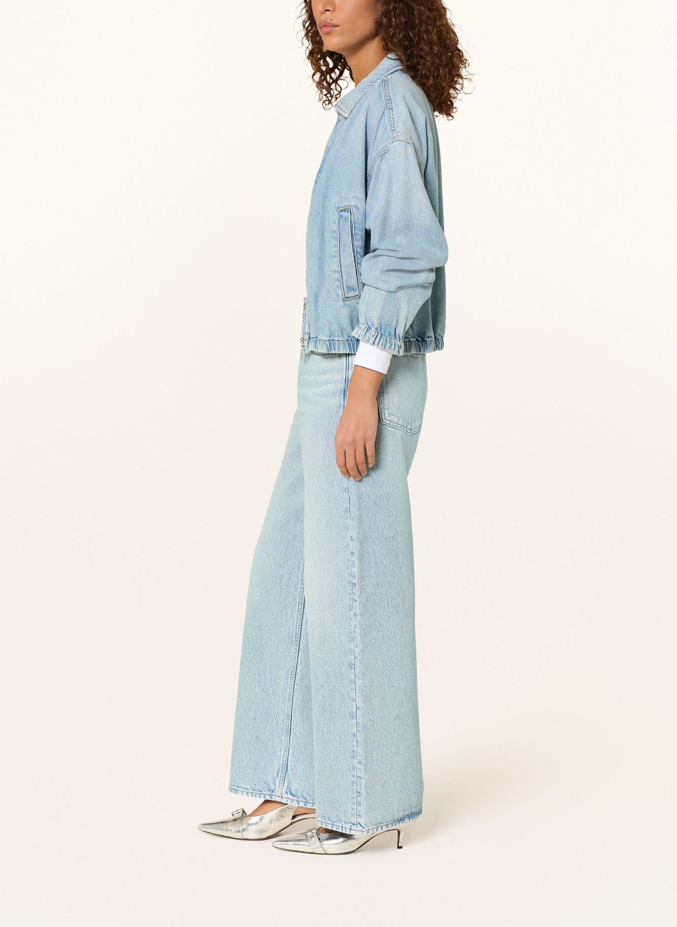 Calvin Klein Jeans Wide Leg Jeans: 1XO INDIGO STONE