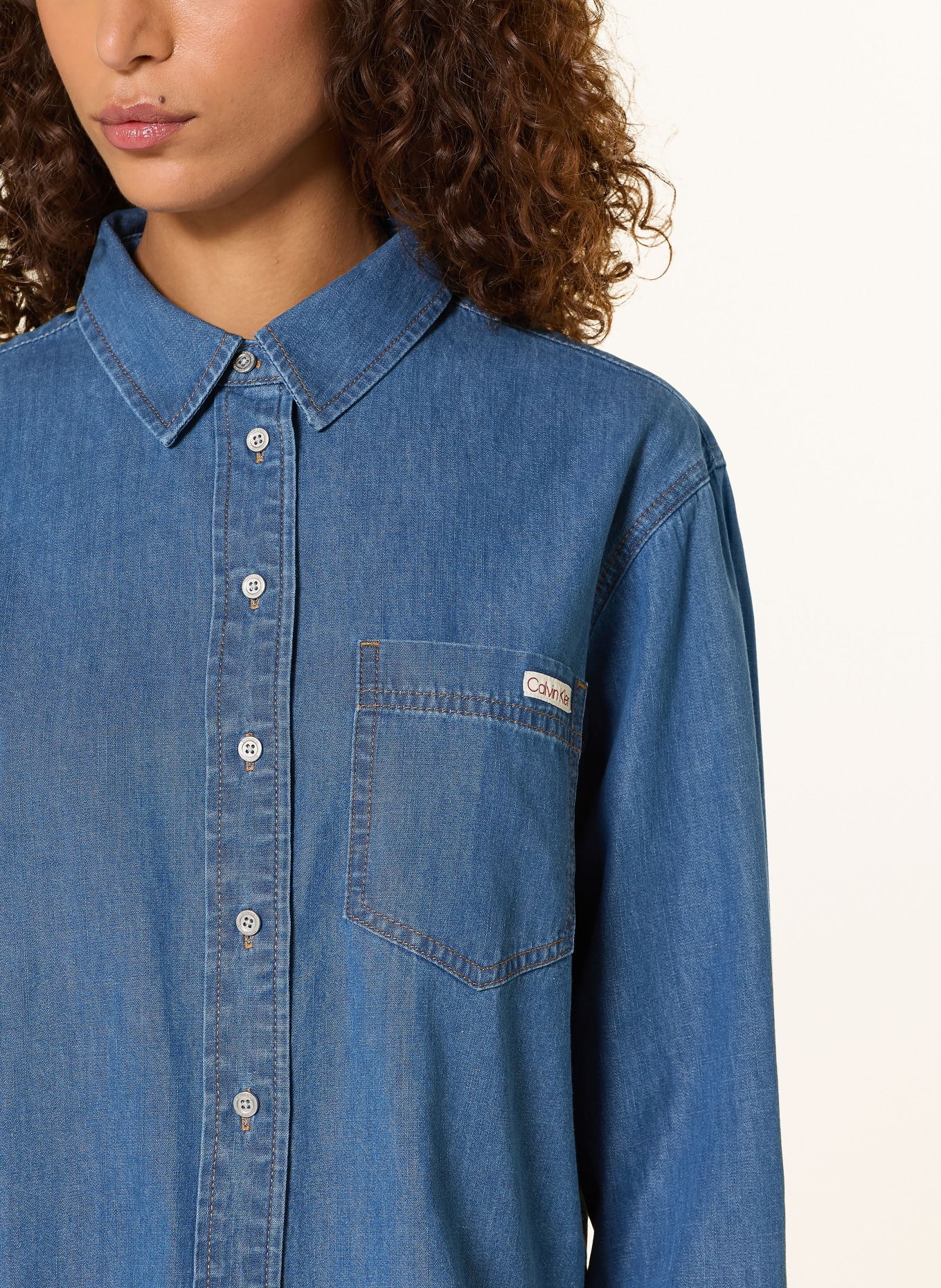 Calvin Klein Jeans Hemdbluse in Jeansoptik: 4UR ANNAPOLIS SKY