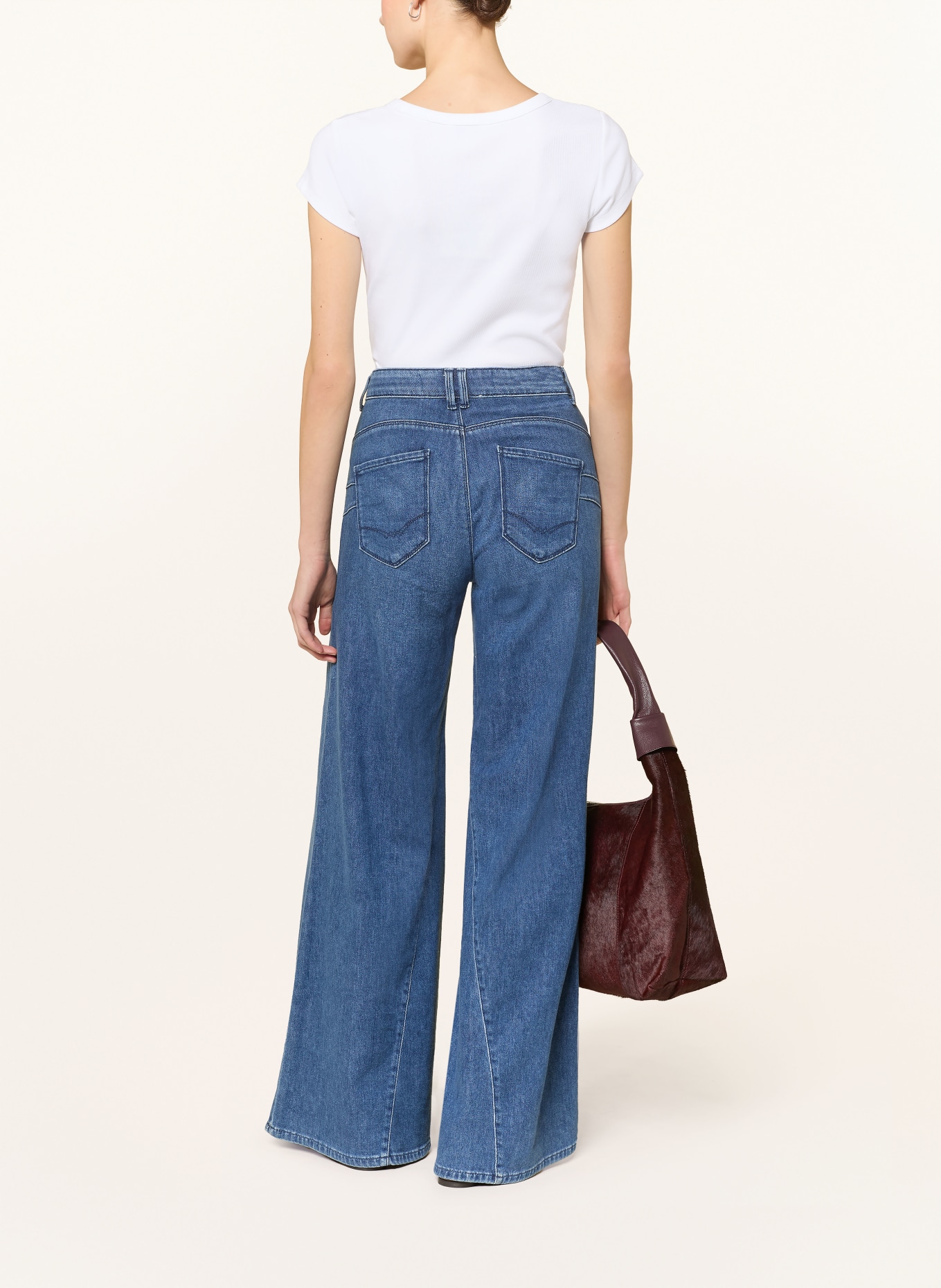 Calvin Klein Jeans Cropped-Shirt: WEISS
