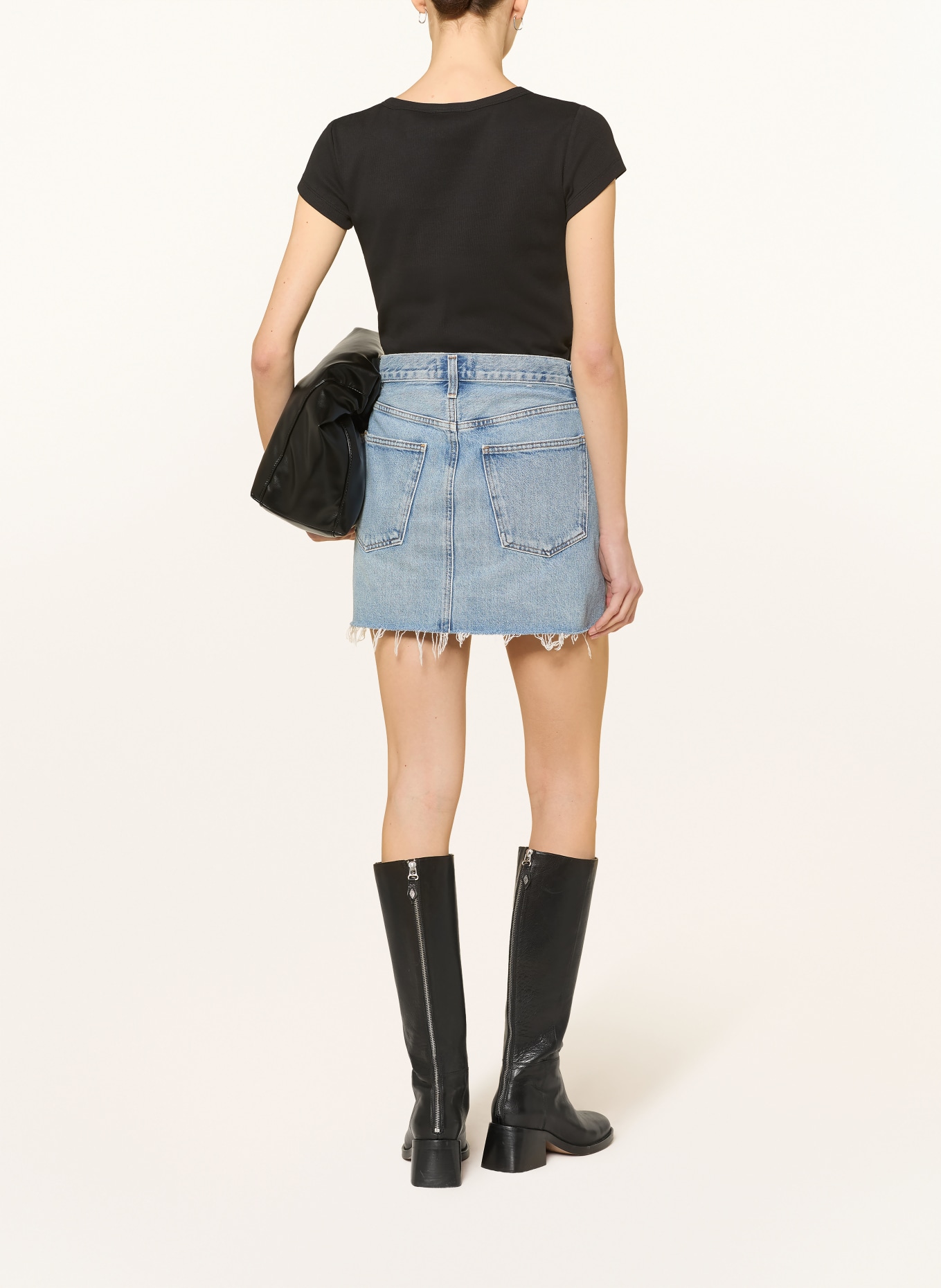 Calvin Klein Jeans Cropped-Shirt: SCHWARZ