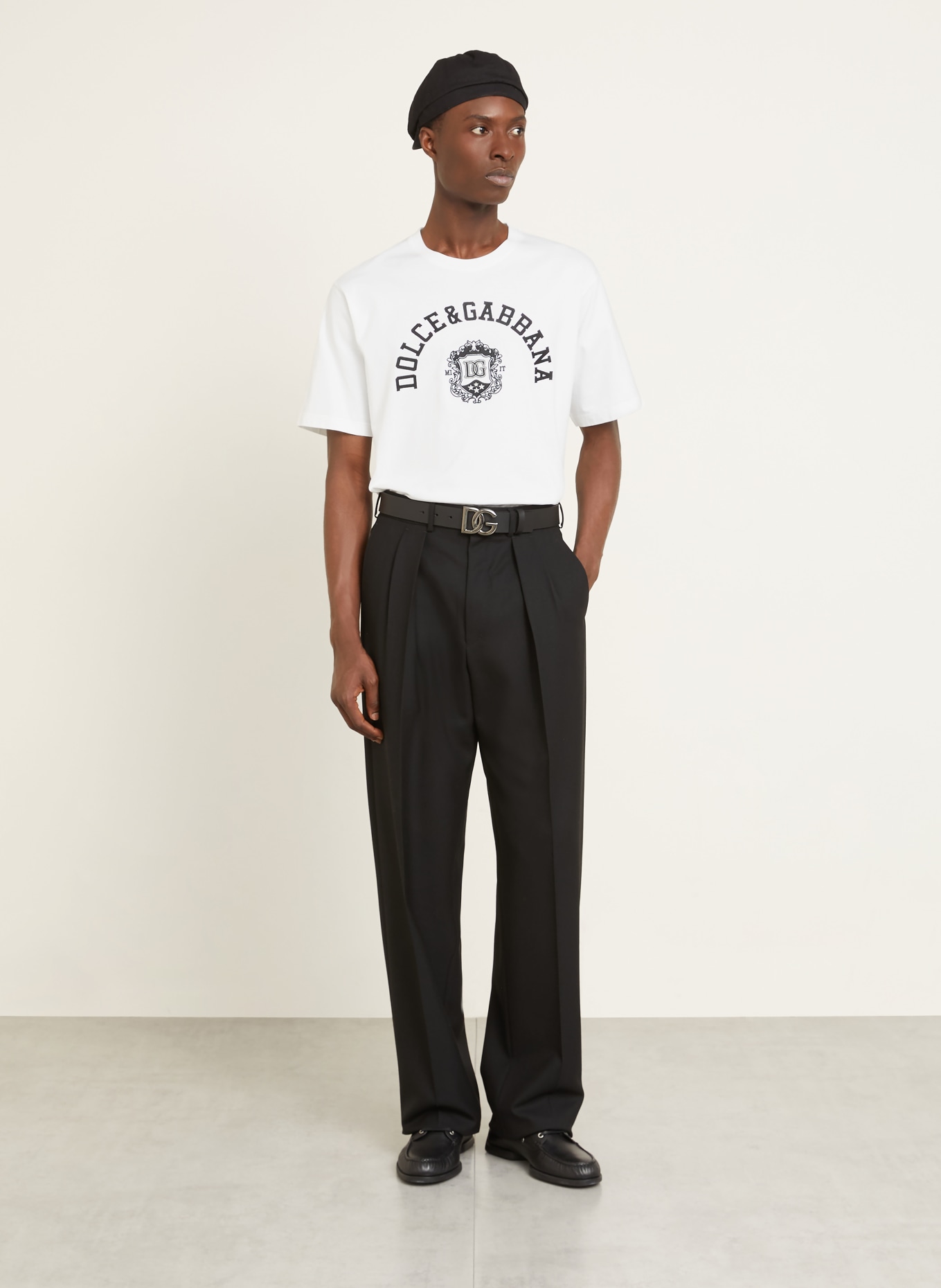 DOLCE & GABBANA T-Shirt: WEISS / SCHWARZ