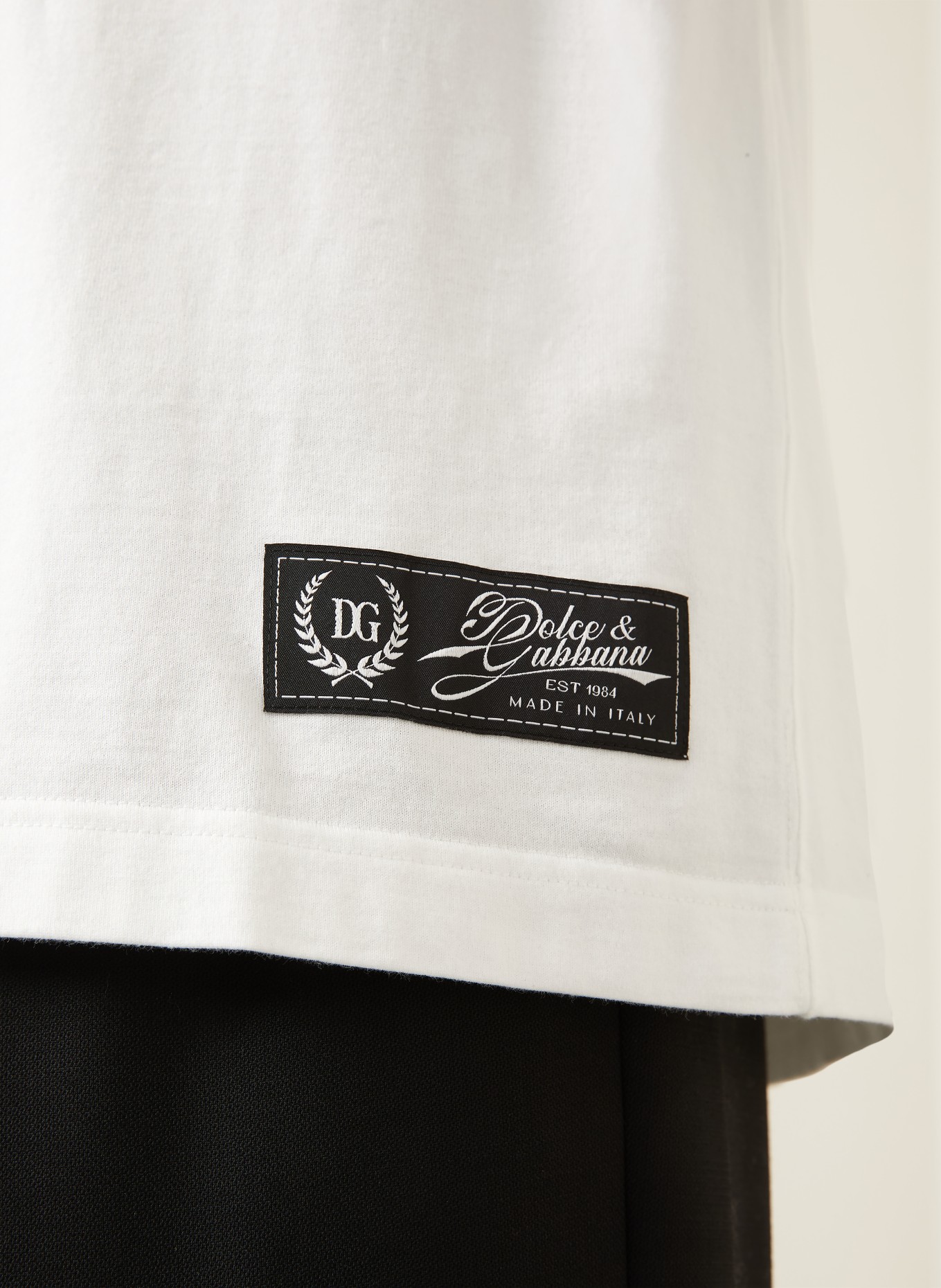DOLCE & GABBANA T-Shirt: WEISS / SCHWARZ