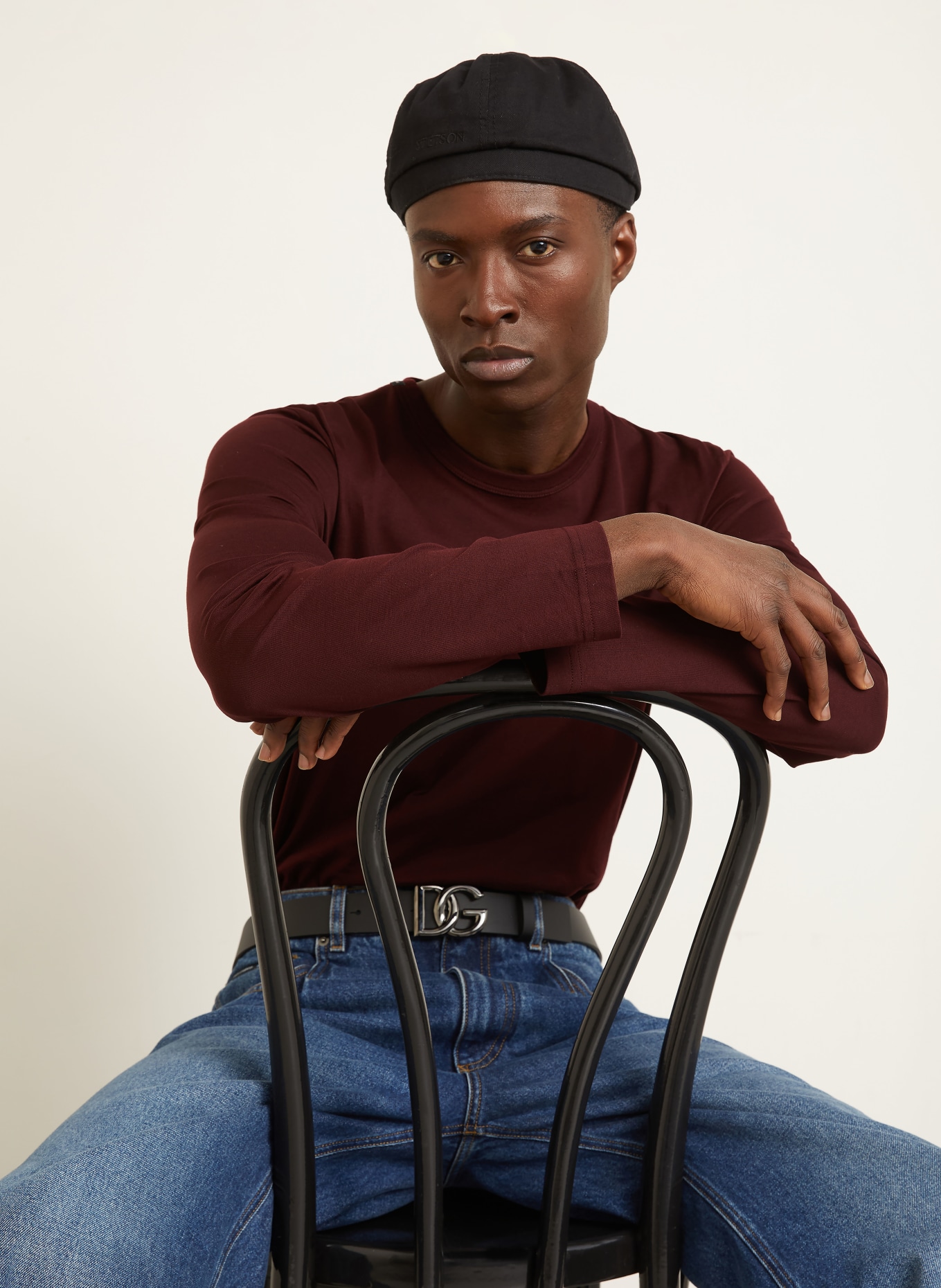 DOLCE & GABBANA Longsleeve: DUNKELROT