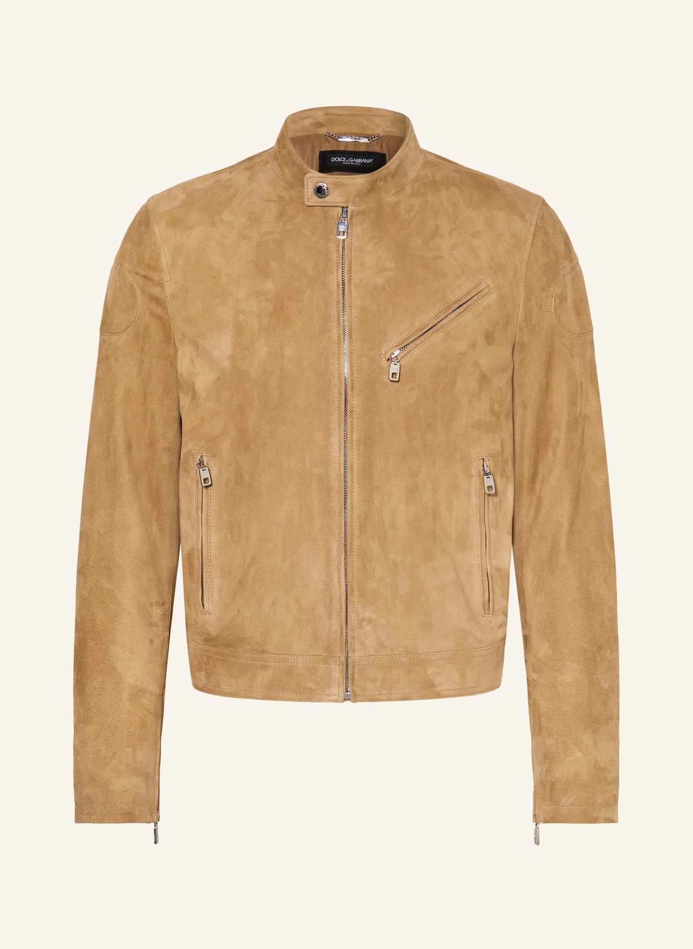 DOLCE & GABBANA Lederjacke: CAMEL