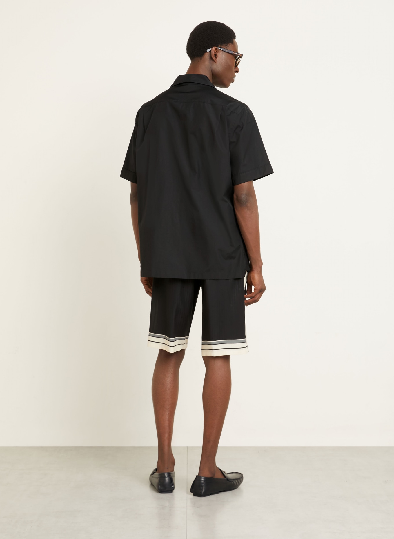 DOLCE & GABBANA Resorthemd Comfort Fit: SCHWARZ