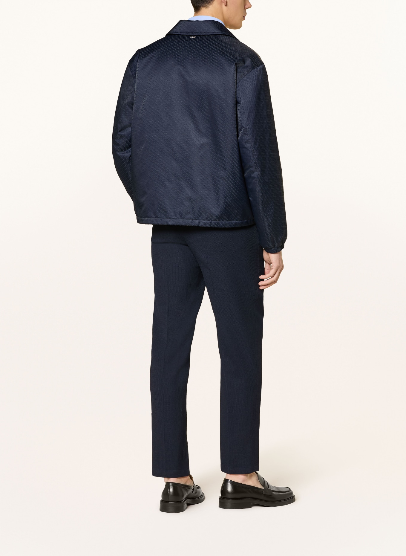 BOSS Jacquard-Blouson CRESTELL: DUNKELBLAU