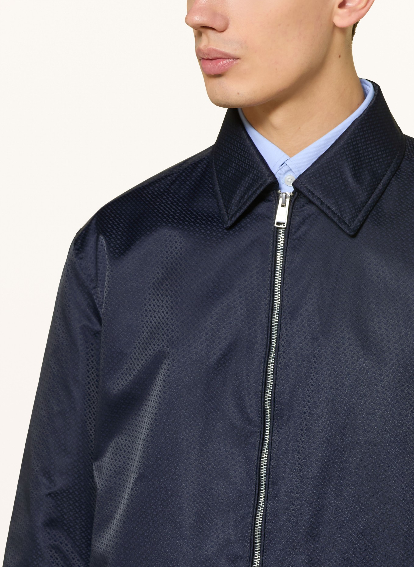 BOSS Jacquard-Blouson CRESTELL: DUNKELBLAU