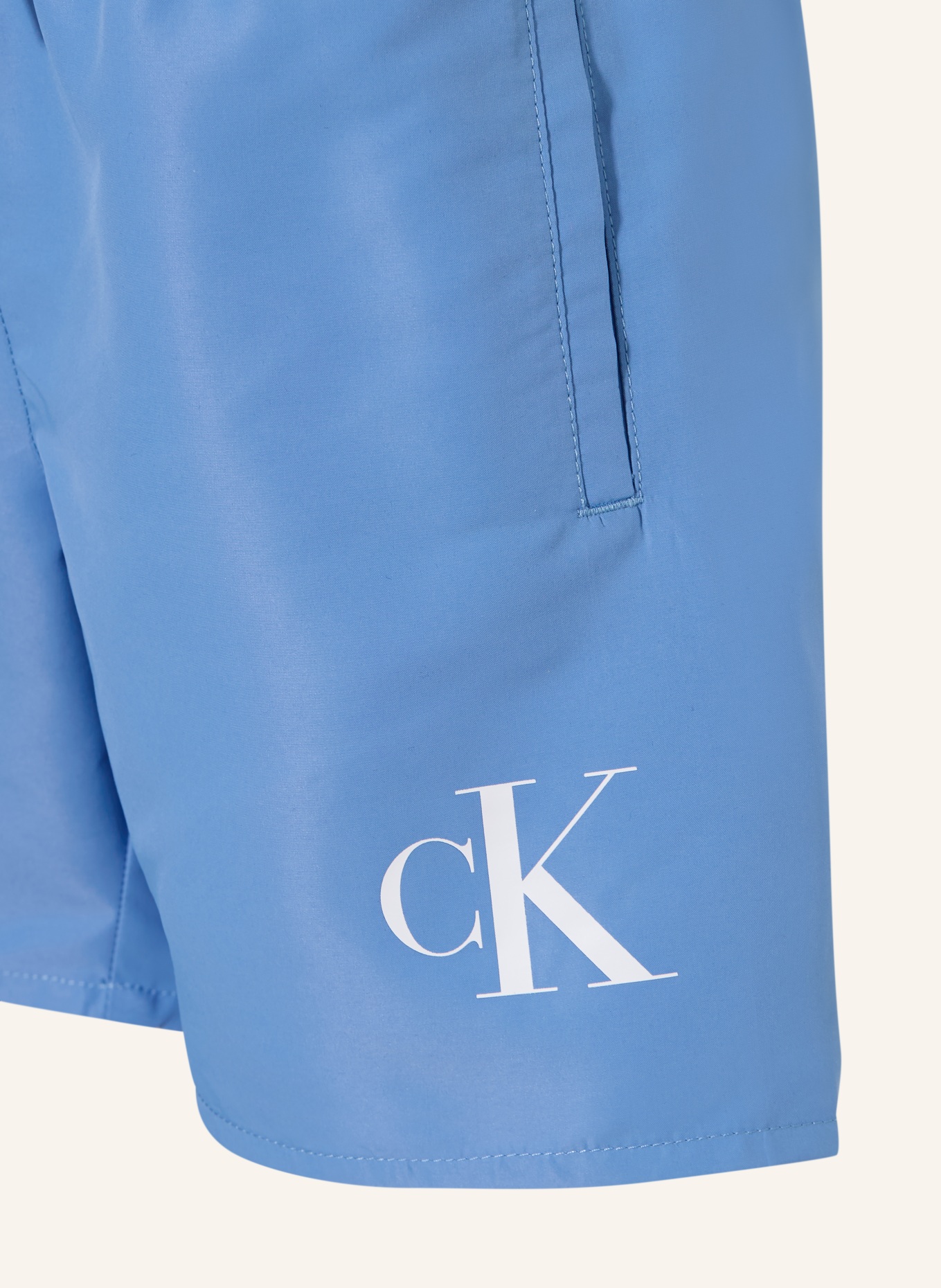 Calvin Klein Badeshorts CK MONOGRAM: HELLBLAU