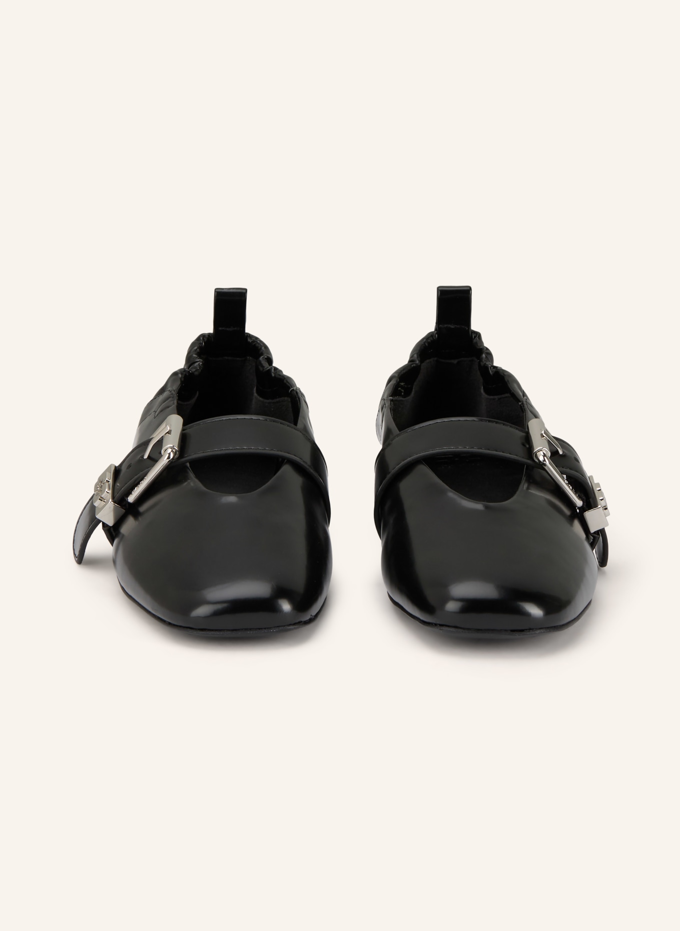 GANNI Ballerines BOX OLEATEX: NOIR