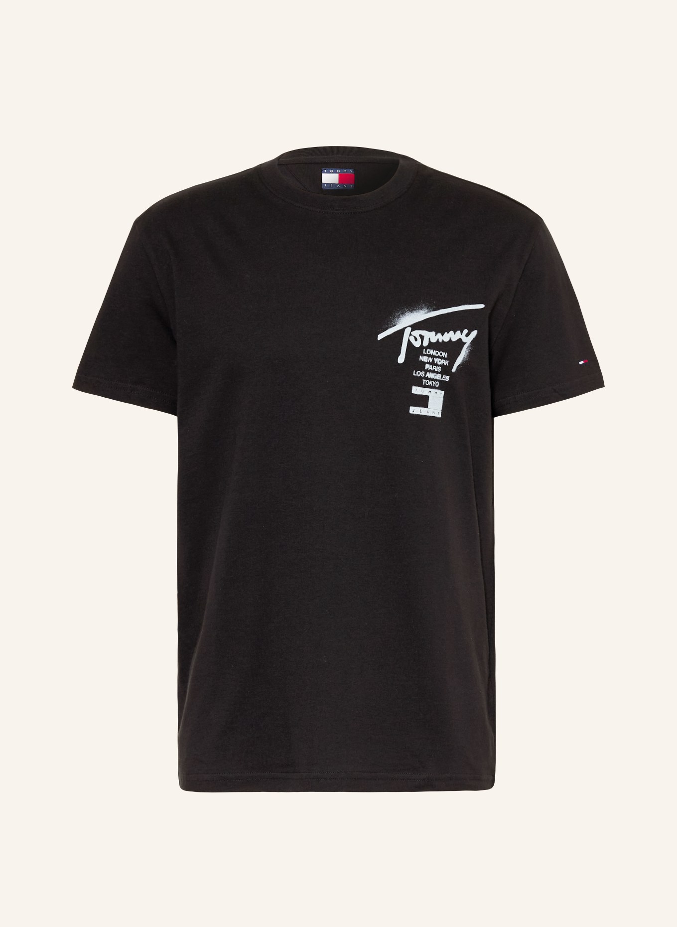 TOMMY JEANS T-Shirt: SCHWARZ