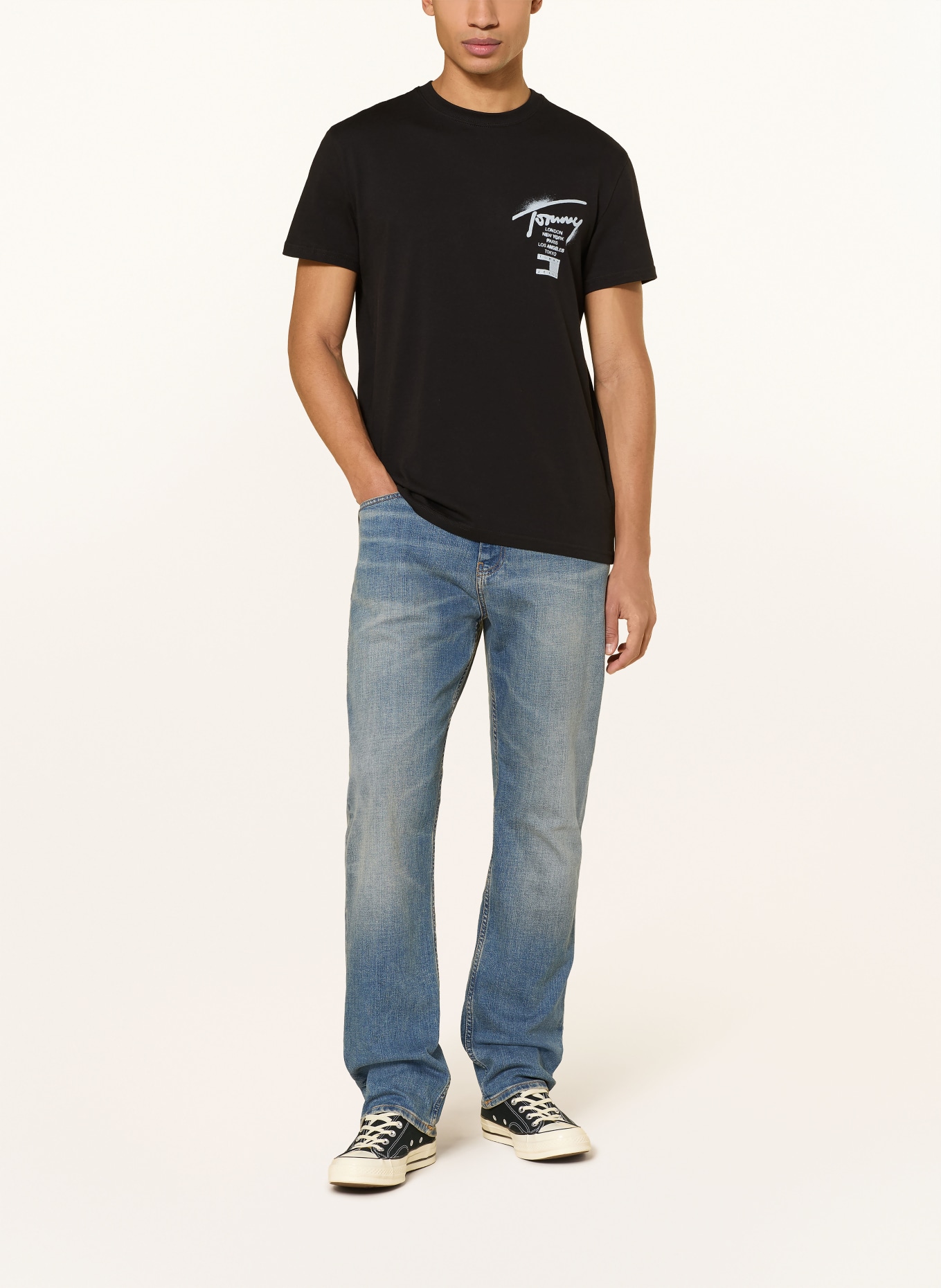 TOMMY JEANS T-Shirt: SCHWARZ