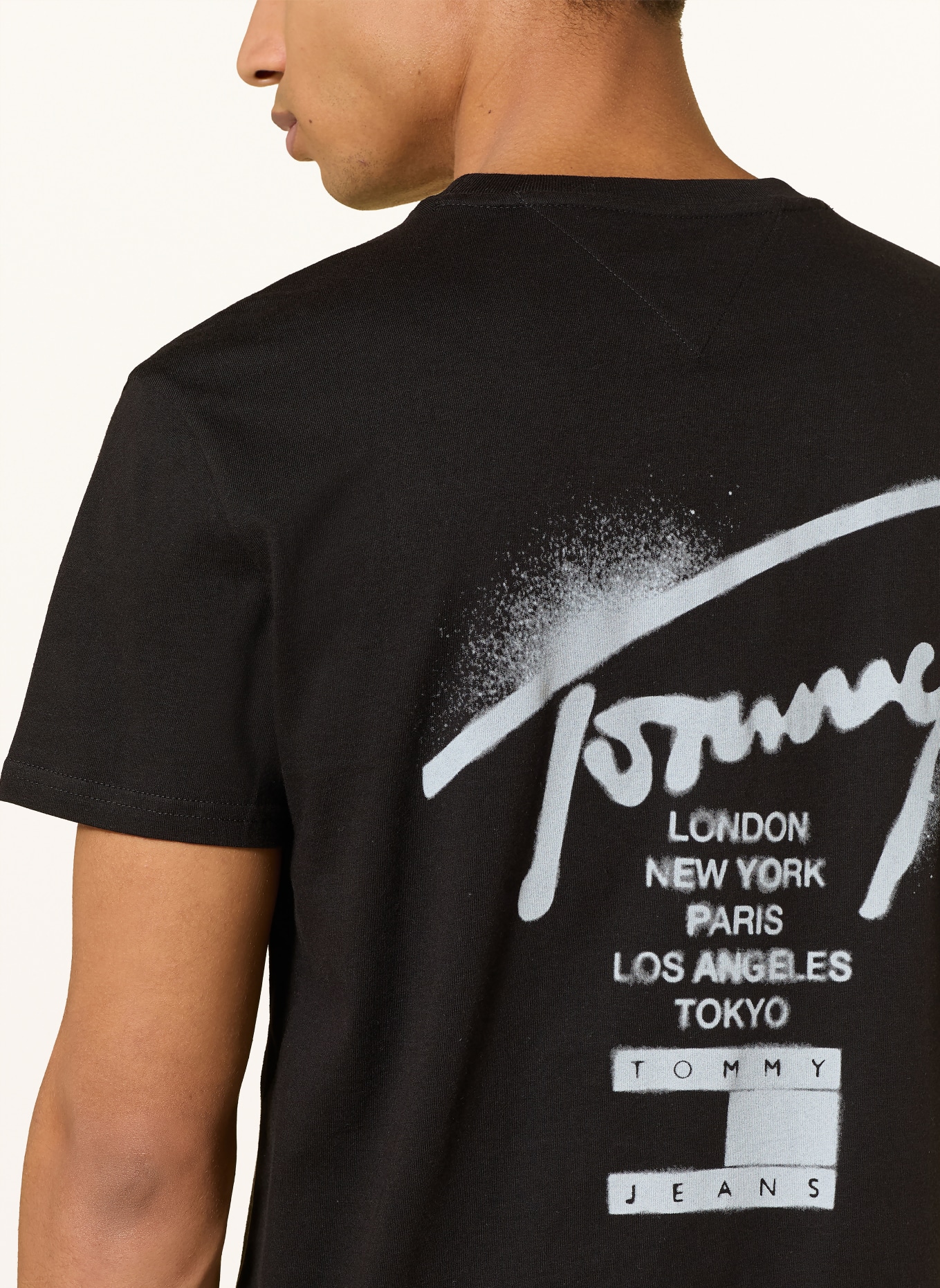TOMMY JEANS T-Shirt: SCHWARZ