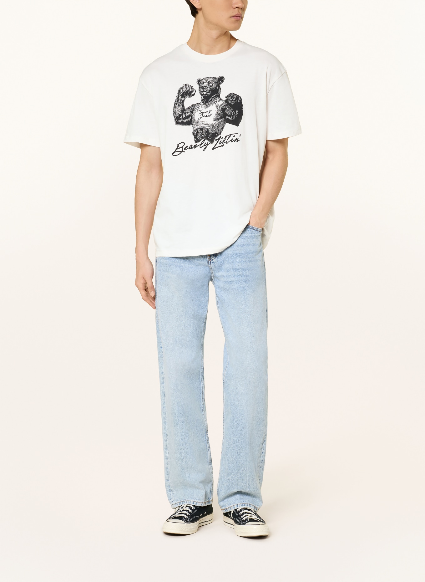 TOMMY JEANS T-Shirt: ECRU